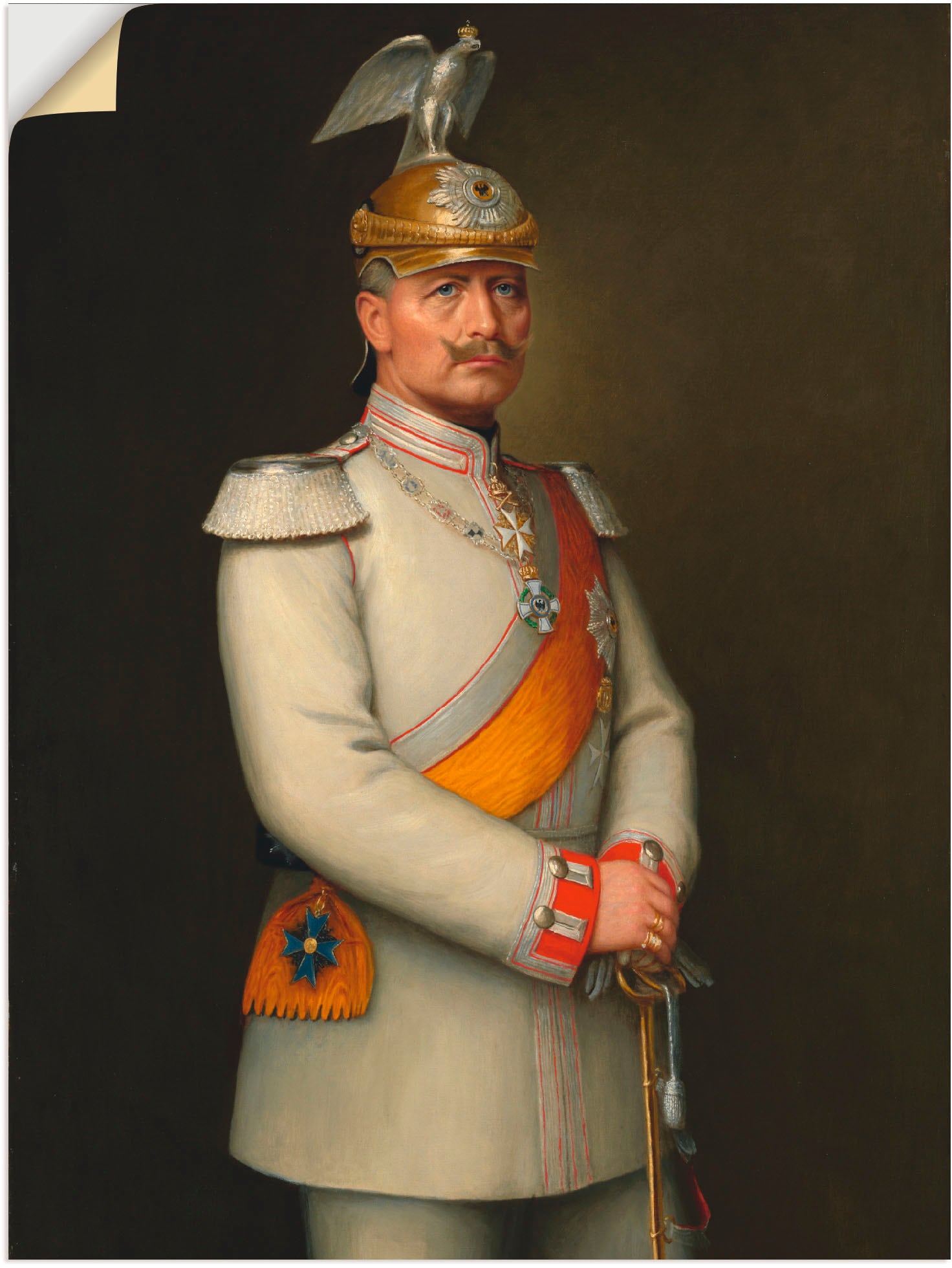 Artland Wandbild »Bildnis Kaiser Wilhelm II.«, Menschen, (1 St.), als Leinwandbild, Wandaufkleber in verschied. Größen
