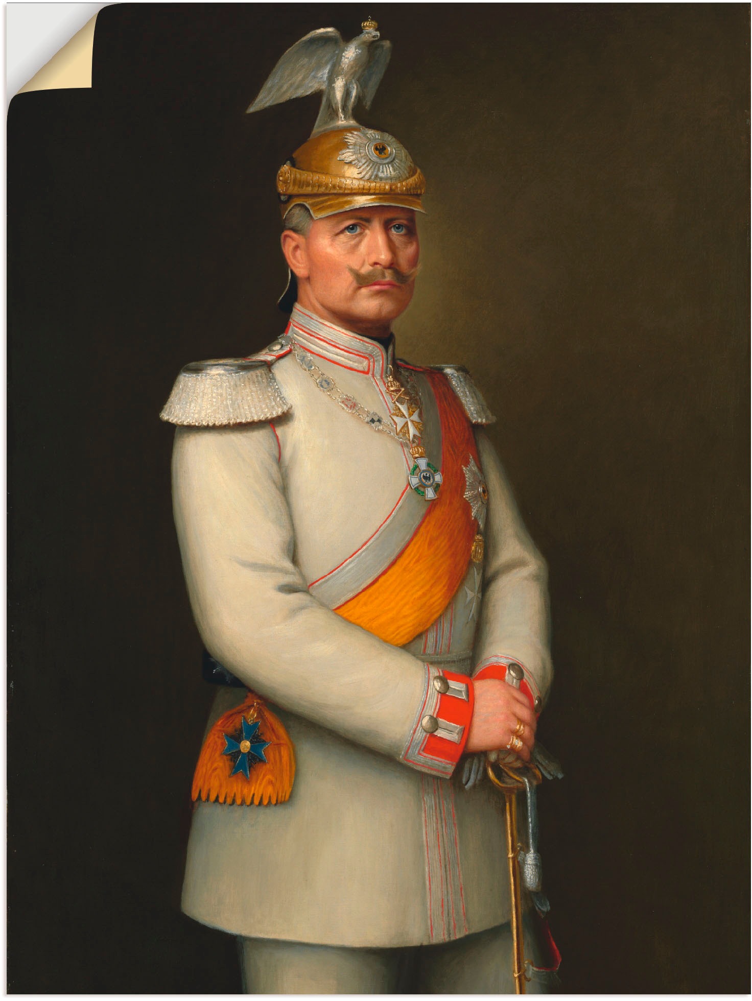 Artland Wandbild "Bildnis Kaiser Wilhelm II.", Menschen, (1 St.), als Leinw günstig online kaufen