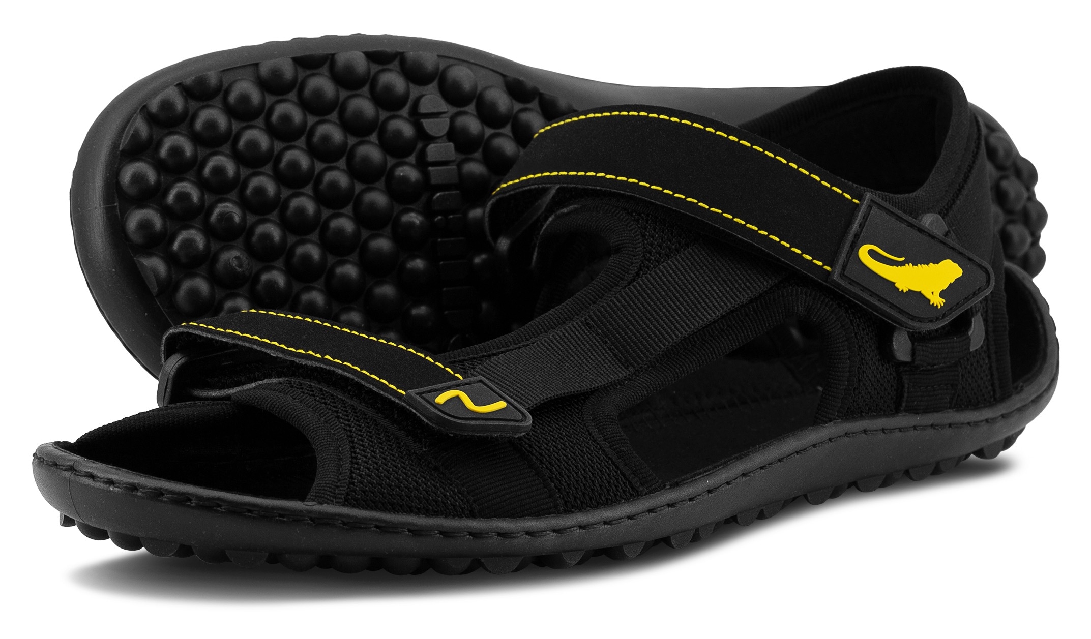 Leguano Barfußschuh, Sommerschuh, Sandale, mit praktischen Klettverschlüssen