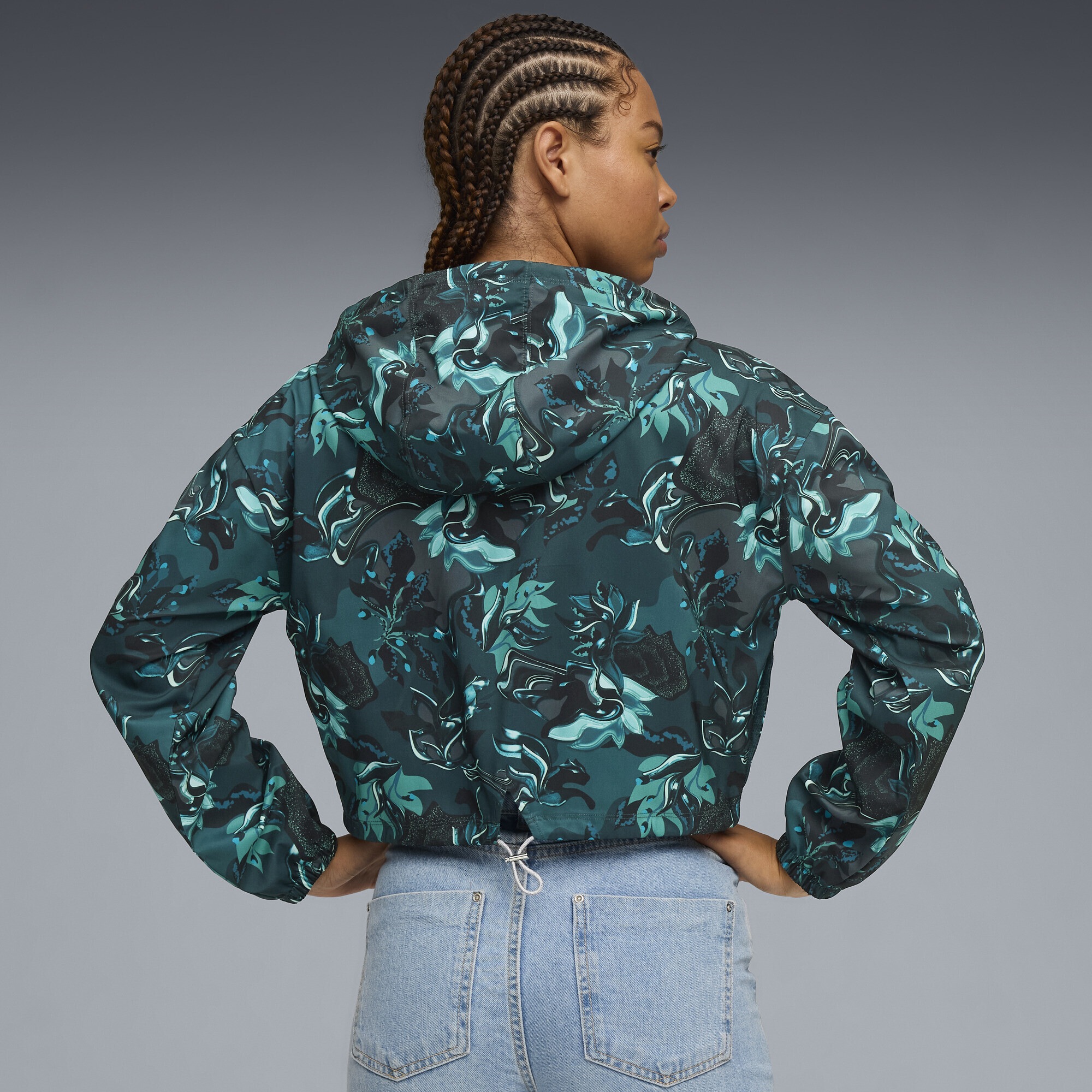 PUMA Trainingsjacke »GREEN TERRAINS Gewebte Jacke Damen«