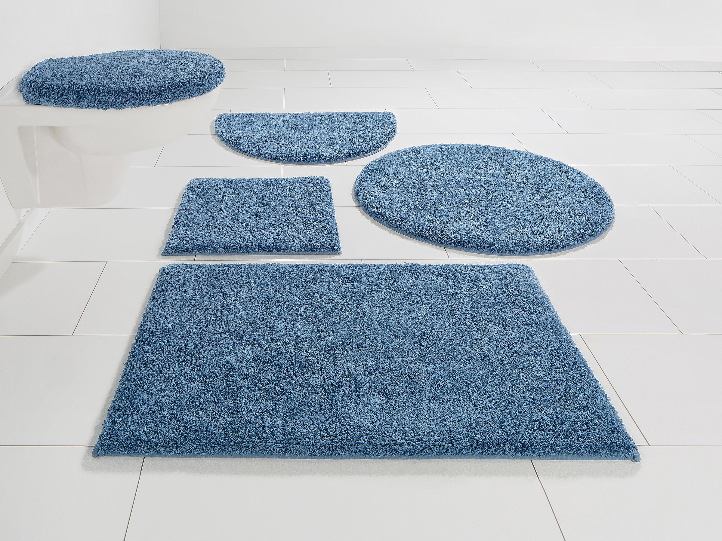 my home Badematte "Maren, Badvorleger, Badezimmer Teppich" Höhe 15 mm rutsc günstig online kaufen