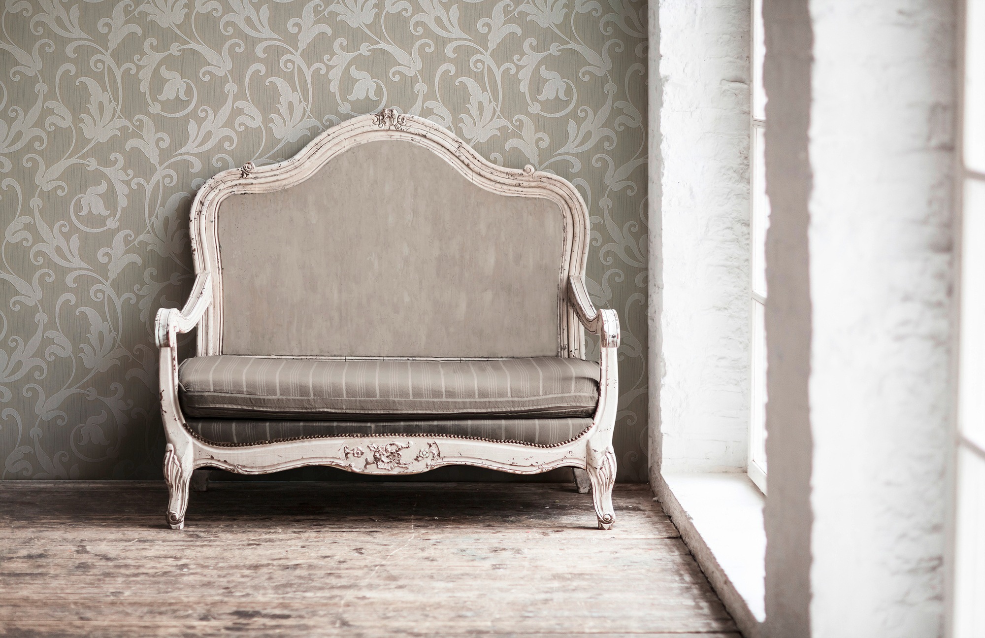 Architects Paper Textiltapete »Tessuto«, Barock-floral-gemustert, Tapete Barock Tapeten Wohnzimmer Schlafzimmer Küche modern Flur Design