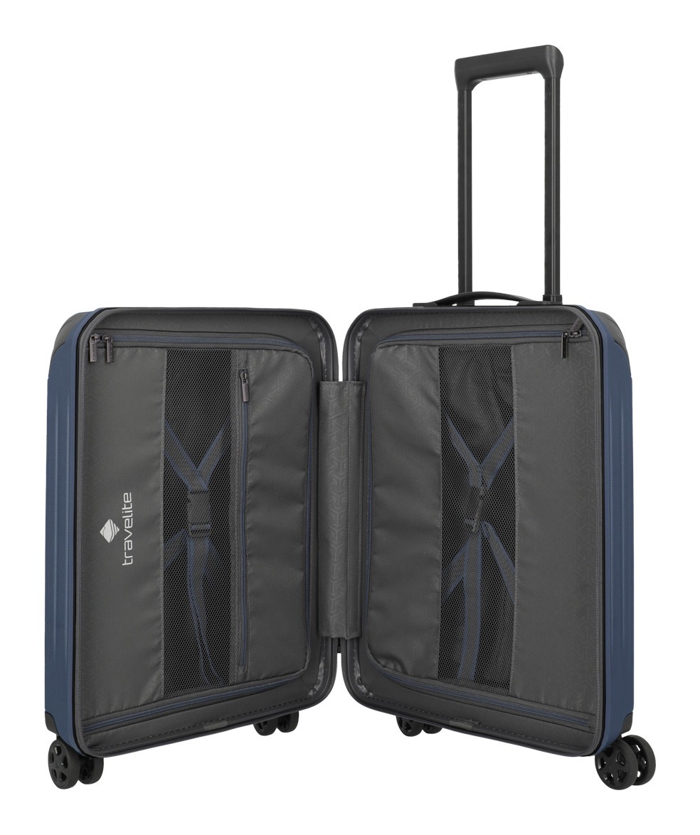 travelite Trolleyset »DYNAMIIC S/M/L, verschiedene Farben«, (Set, 3 tlg., S/M/L), Hartschalen-Koffer ABS Volumenerweiterung bei M/L