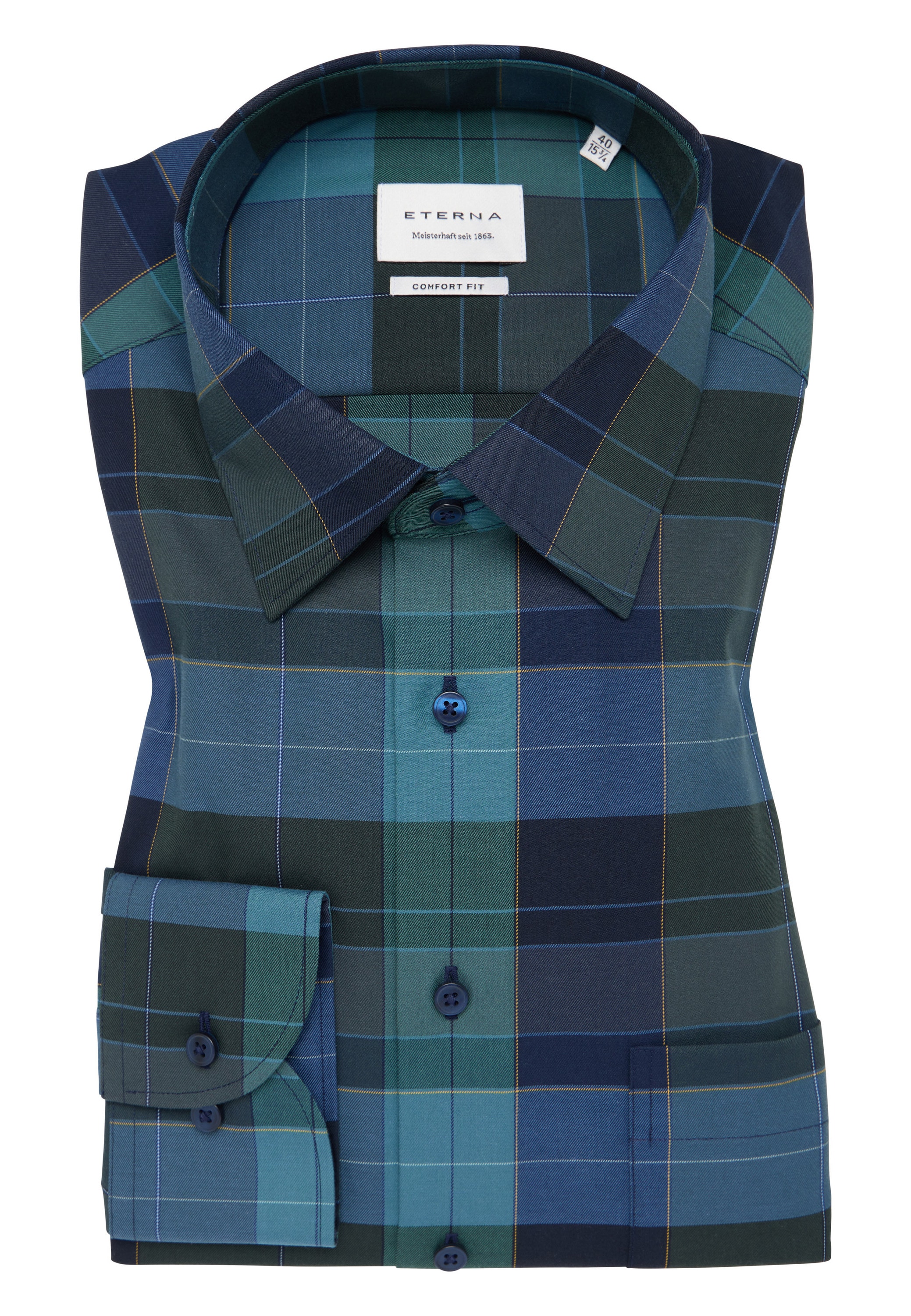 Eterna Langarmhemd »COMFORT FIT«, NON IRON (bügelfrei)