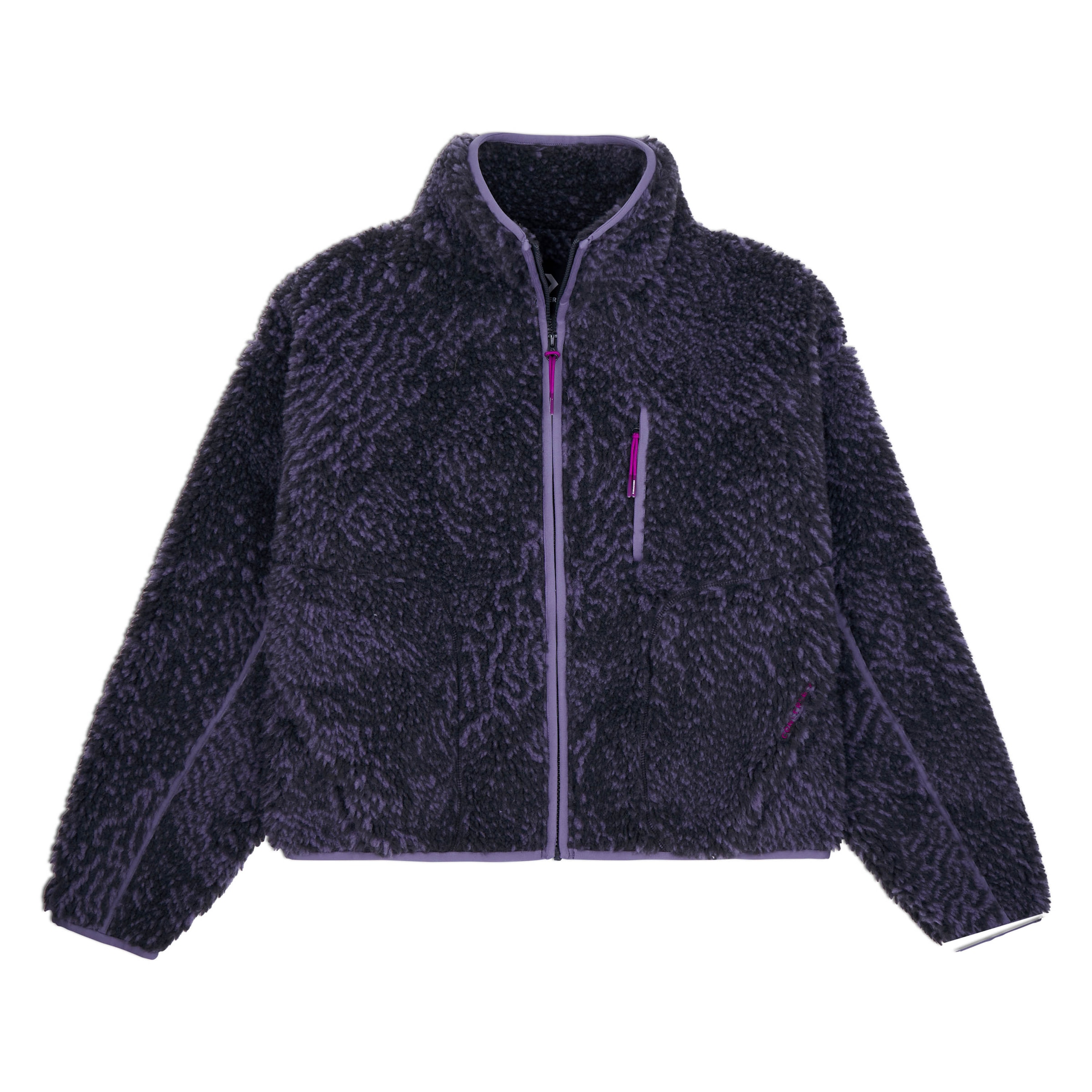 Fleecejacke »WOMEN'S CONVERSE PRINTED SHERPA FULL-ZIP JACKET«