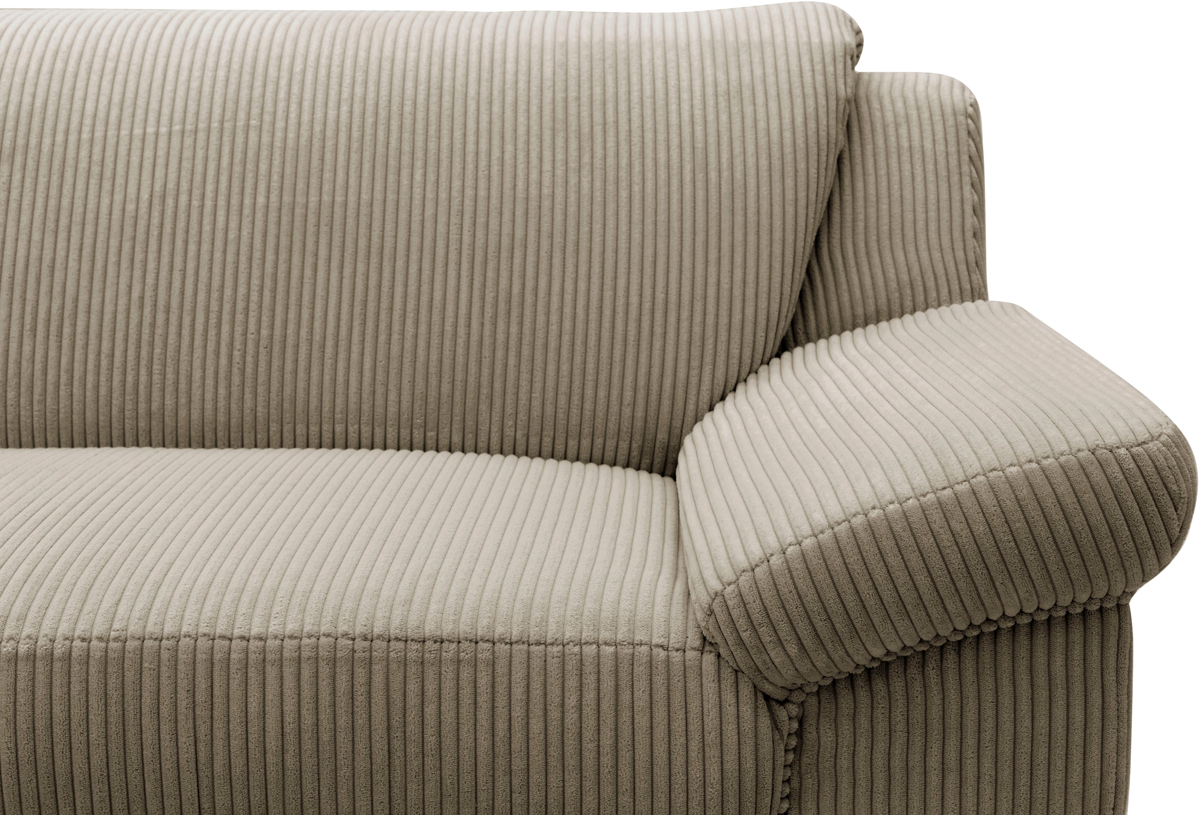 Home affaire Ecksofa »Yesterday Sitzbelastung 140 kg, L-Form«, wahlweise mit Bettfunktion, auch in Cord