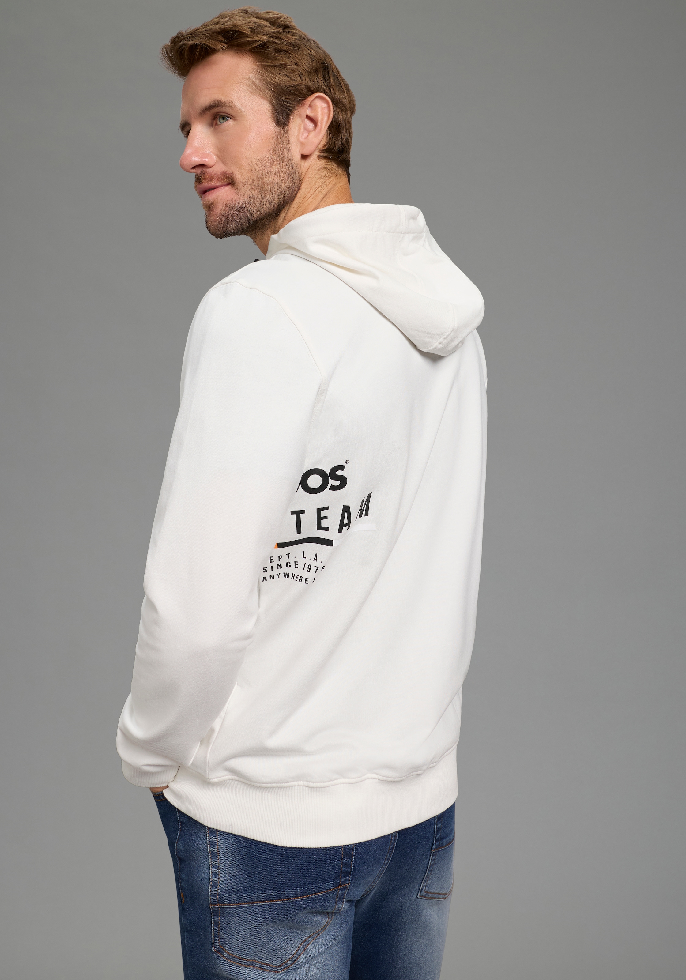 KangaROOS Kapuzensweatjacke mit Kapuze, mit regulierbarem Elastikband an der Kapuze