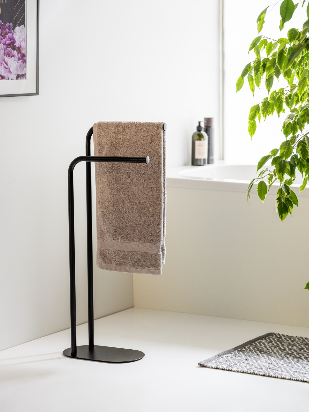 WENKO Handtuchständer "Levante" freistehender Handtuchhalter und Kleiderstä günstig online kaufen
