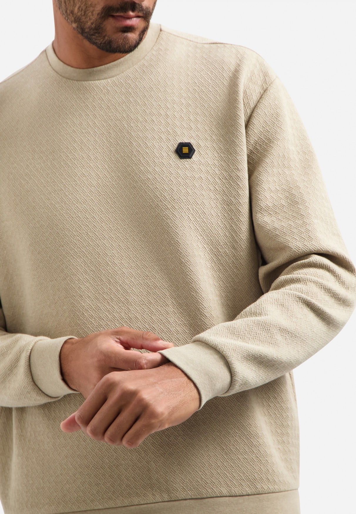 NO EXCESS Sweater »No Excess Strukturierter Pullover«
