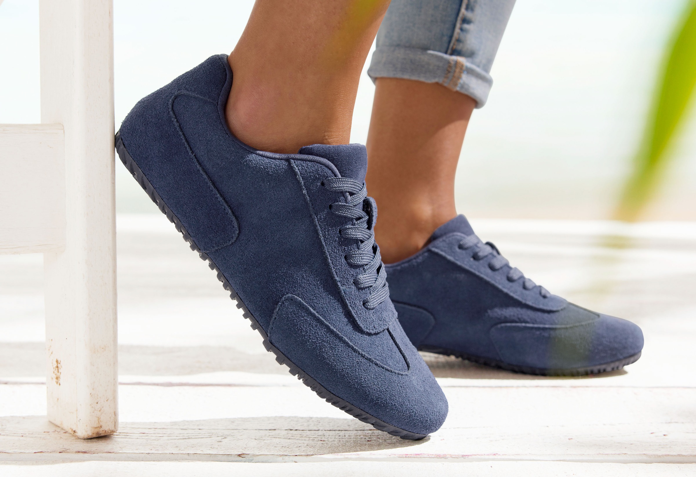 Vivance Sneaker »Schnürhalbschuh, Freizeitschuh,«, aus Leder ultraleicht
