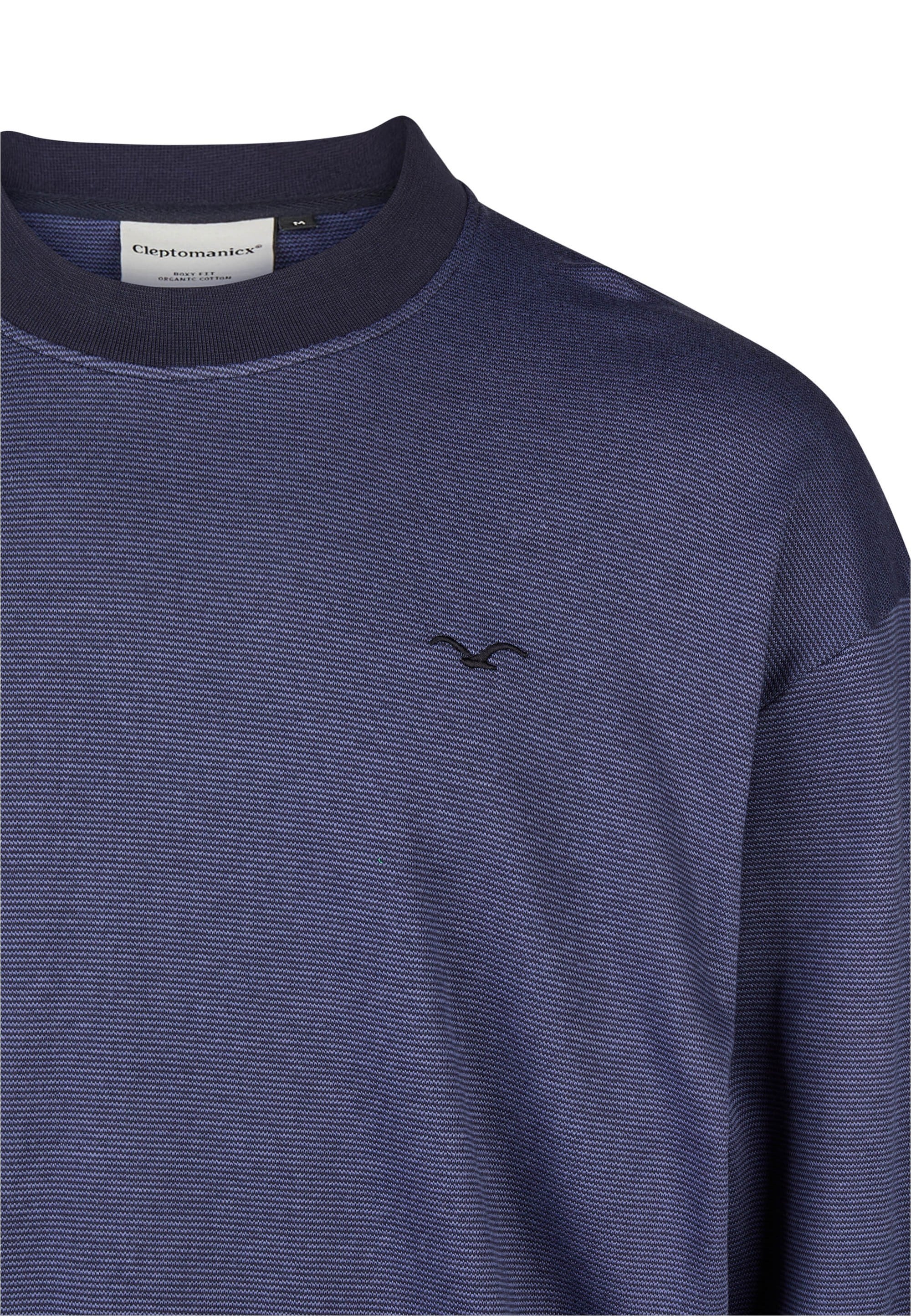 Cleptomanicx Sweatshirt »Boxy Crewneck Ligull Mini Stri«, mit lockerem Schnitt