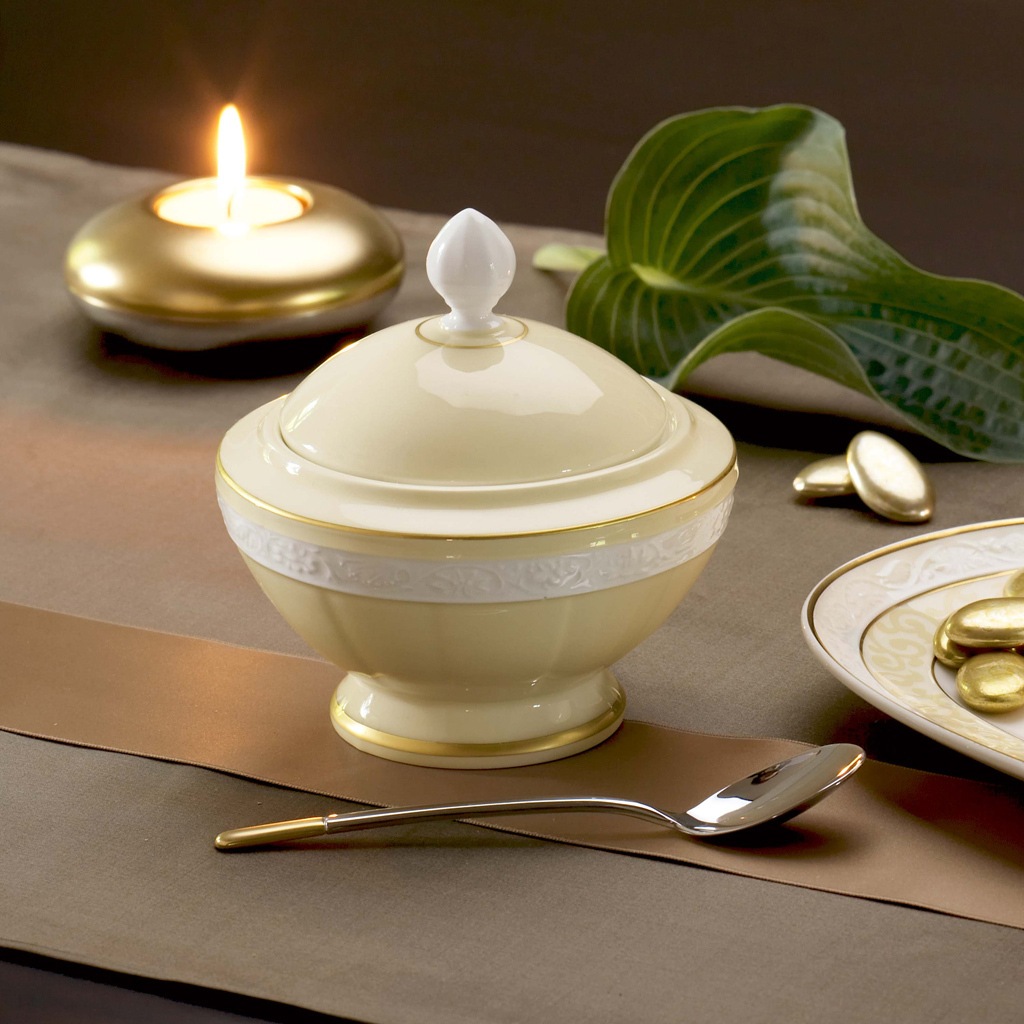 Villeroy & Boch Zuckerstreuer "Zuckerdose Ivoire 270 ml beige" günstig online kaufen