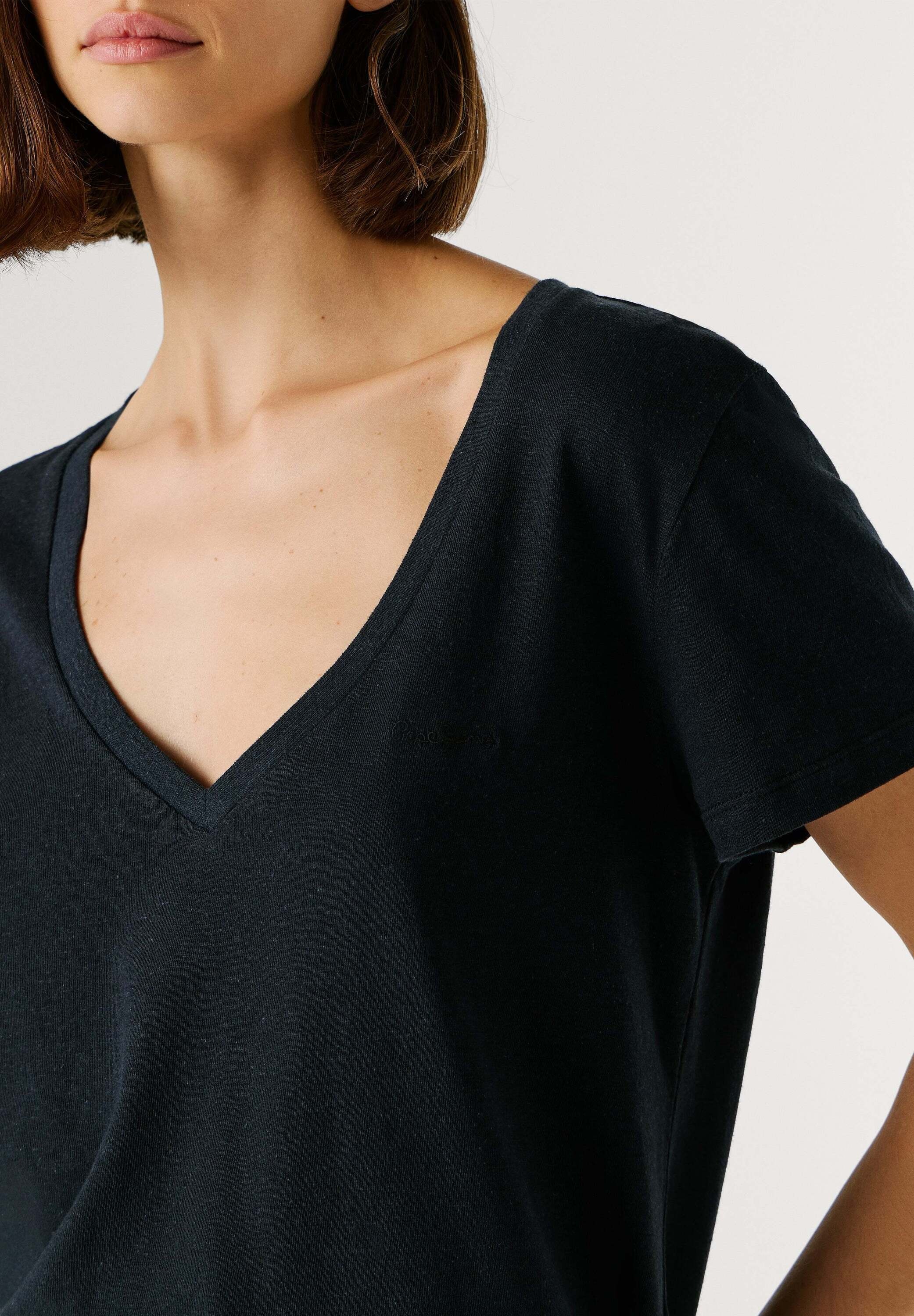 Pepe Jeans T-Shirt »basic t-shirt MEGAN V-NECK«