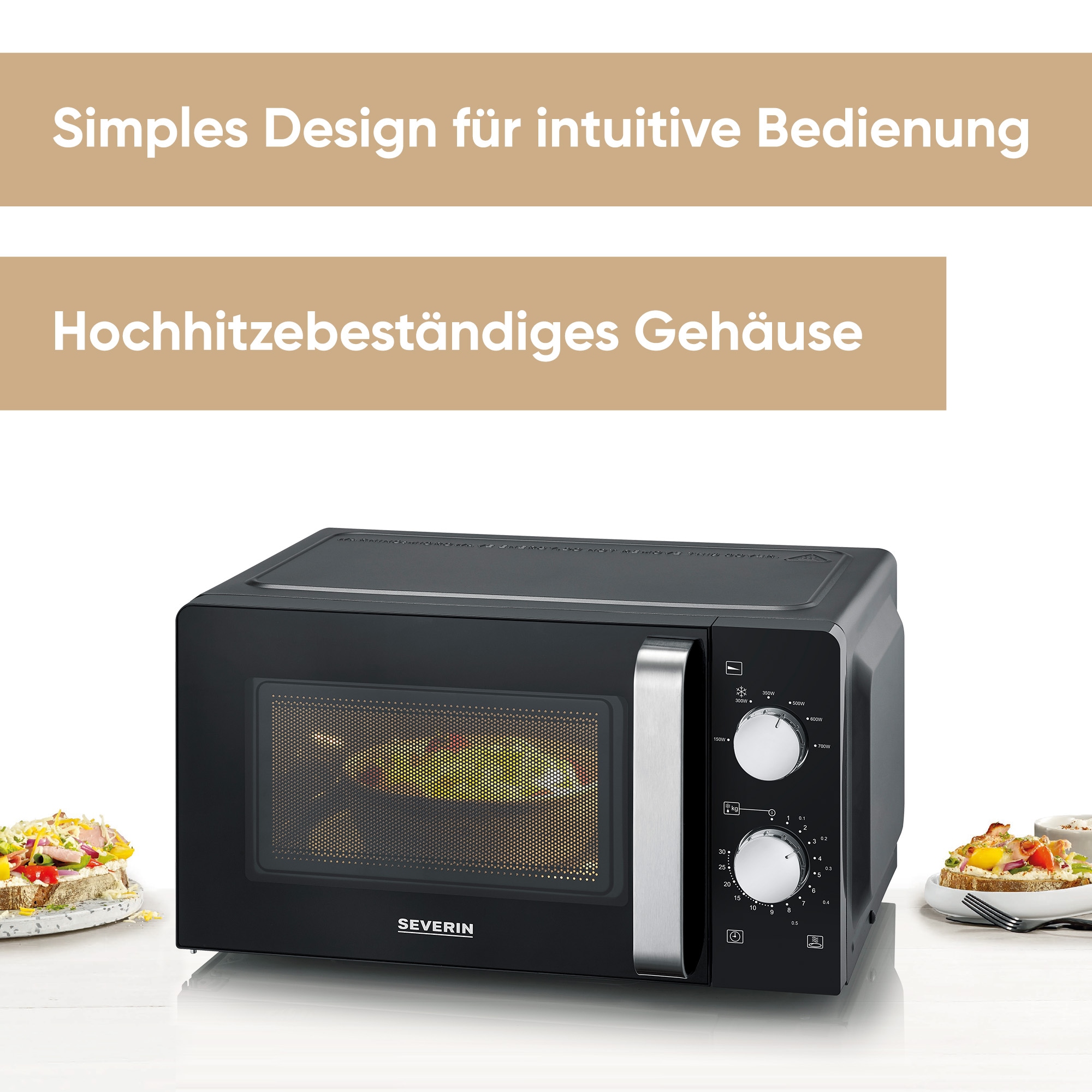 Severin Mikrowelle »MW 7886 Mikrowelle Solo« Mikrowelle 1100 W