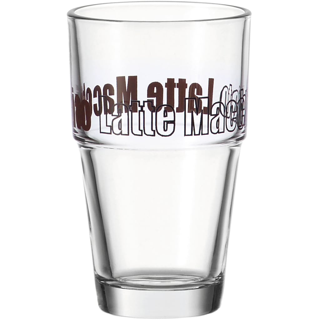 LEONARDO Latte-Macchiato-Glas »Solo«, (Set, 6 tlg.)