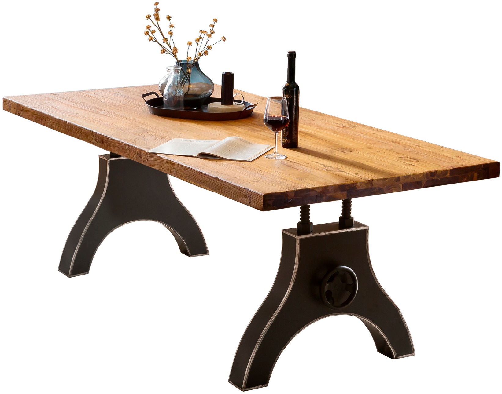 SIT Tischbein, (1 St.), mit Dekor-Kurbelrad
