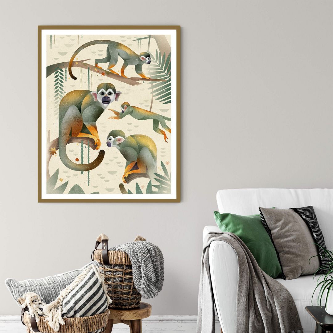 Wandbild, »Squirrel bestellen Monkeys«, | Tiere, Poster Poster, (1 Wandposter Bild, BAUR Wall-Art St.),