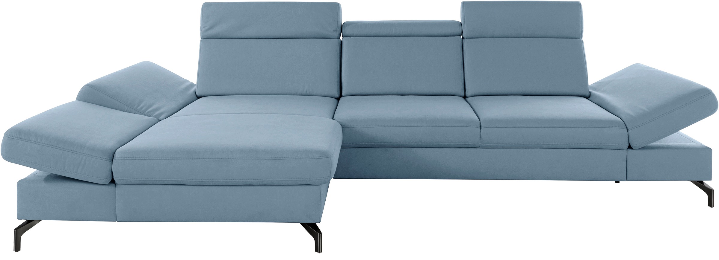 sit&more Ecksofa "Brisbane L-Form", Fußhöhe 12 cm, inklusive Sitztiefen-, A günstig online kaufen