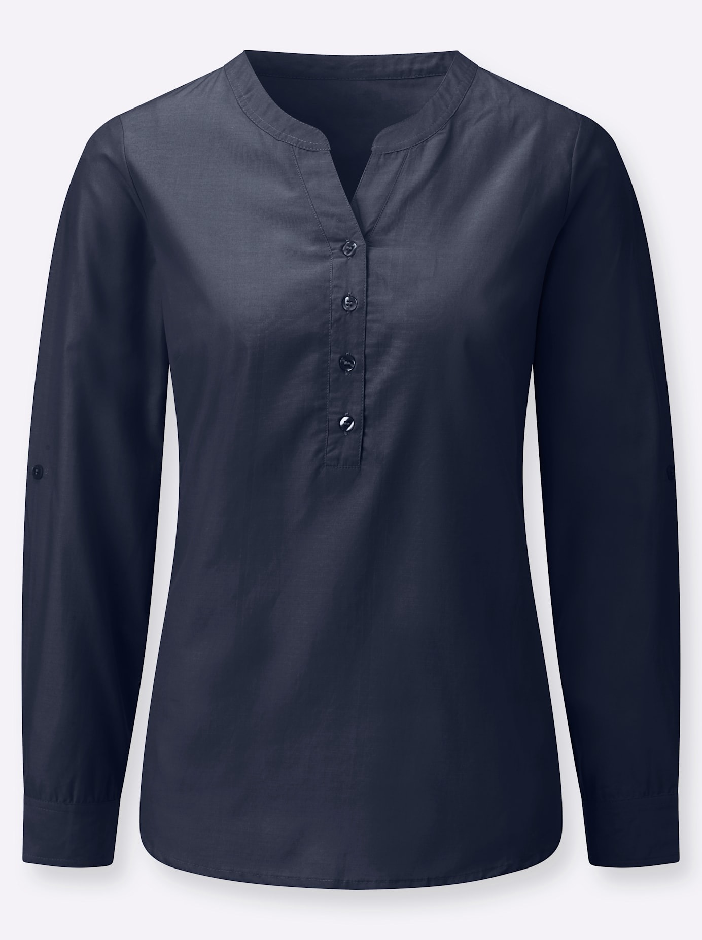 Casual Looks Long Blouse Women's Navy 50 2
