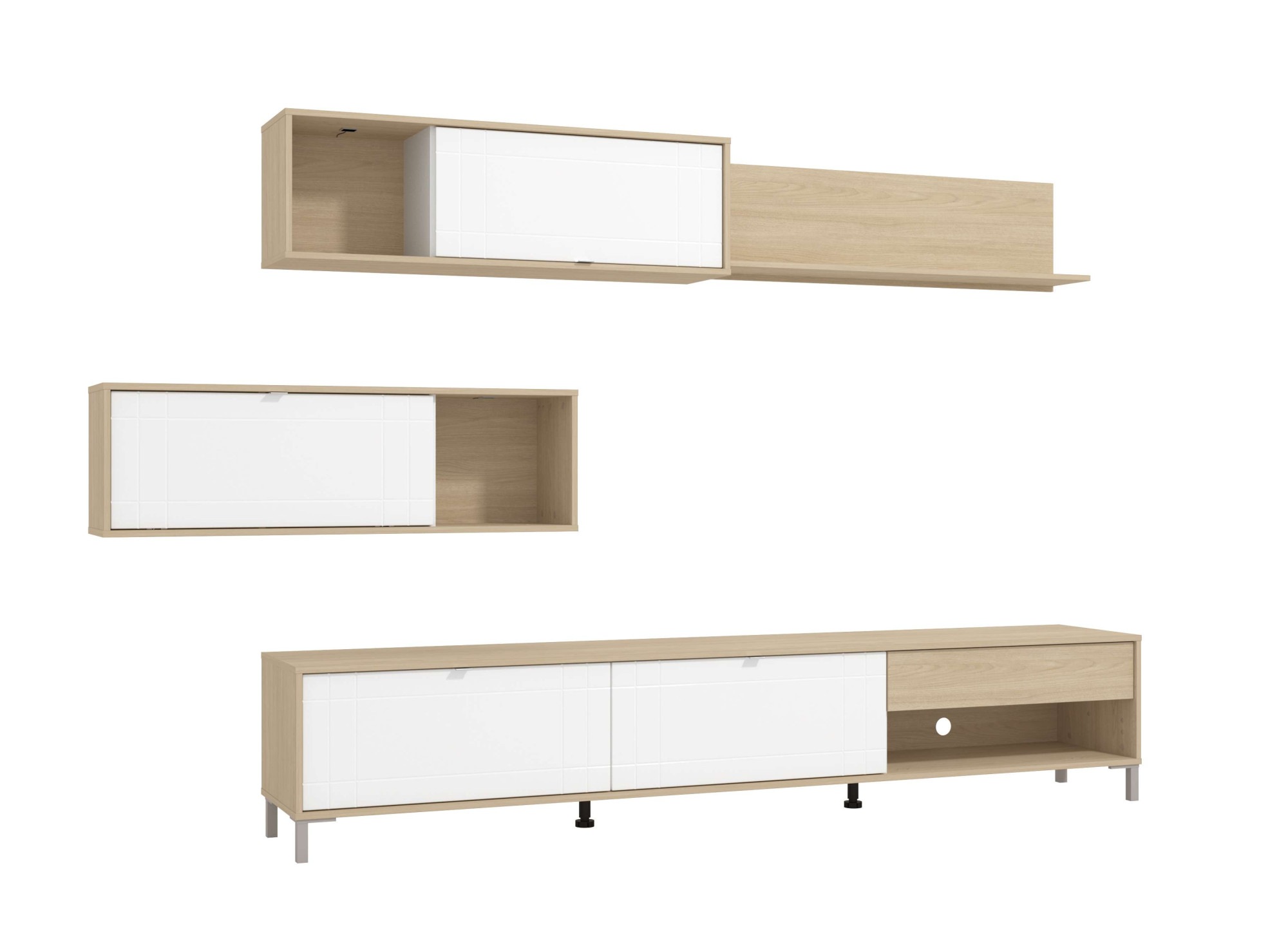 Home affaire Wohnwand "Cambridge Anbauwand, Wohnkombination, Wohnzimmer-Set günstig online kaufen