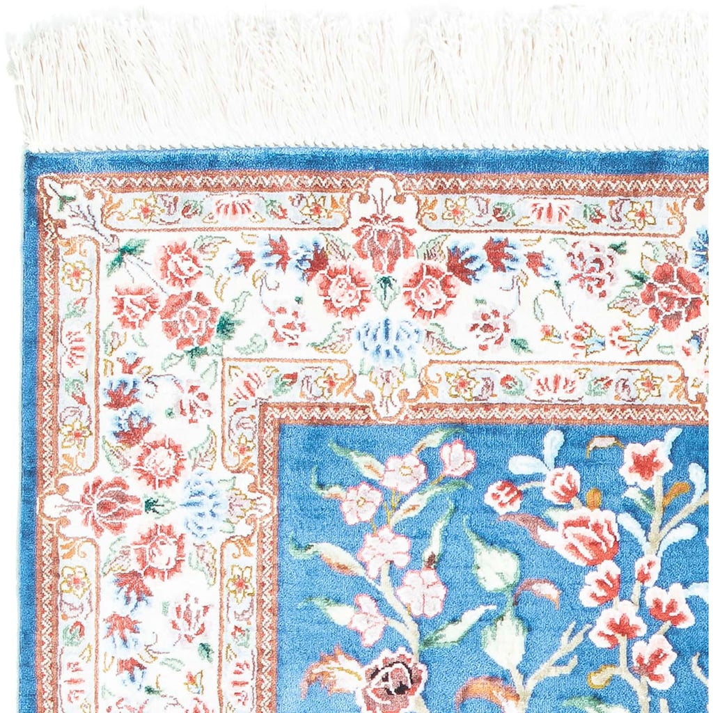 morgenland Orientteppich »Perser - Ghom - 118 x 75 cm - hellblau«, rechteckig
