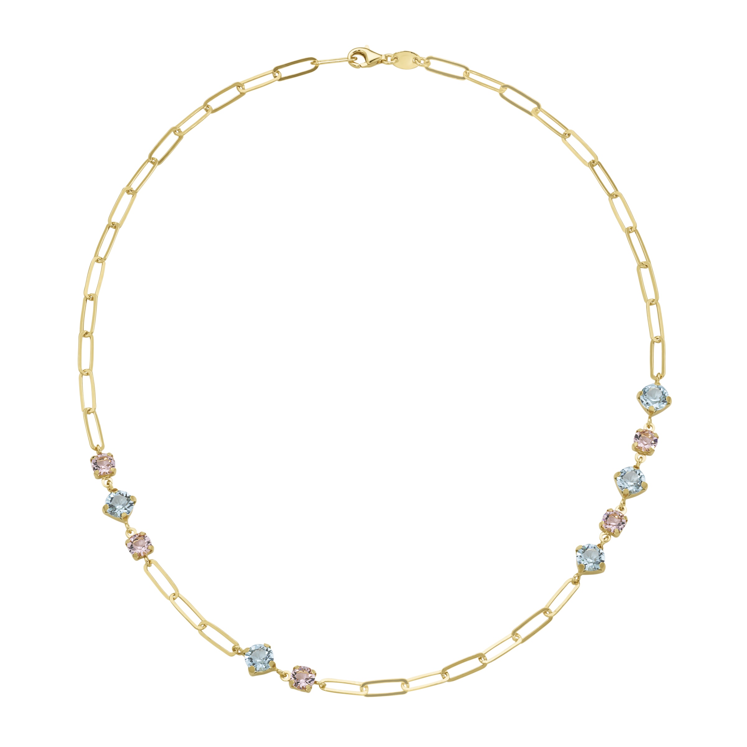 Smart Jewel Collier »mit blauen und lila Kristallsteinen, Silber 925«