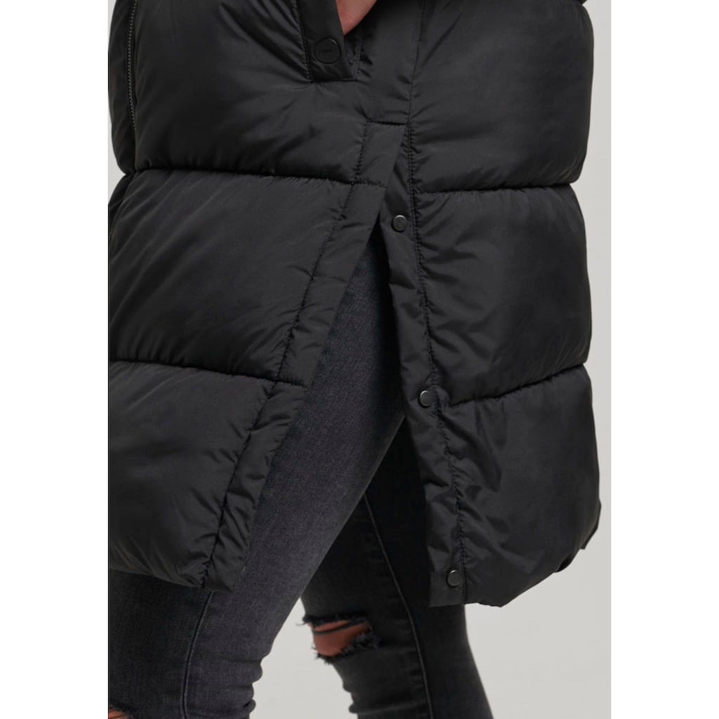 Superdry Steppweste »STUDIOS LONGLINE QUILTED GILET«