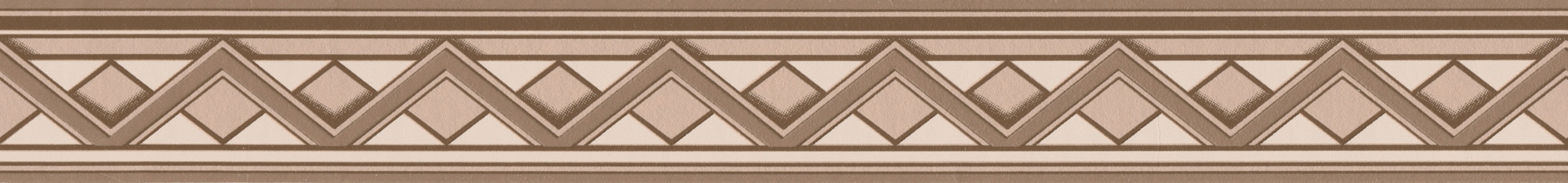 Bordüre »Only Borders«, geometrisch, Bordüre Geometrisch Braun Creme Beige