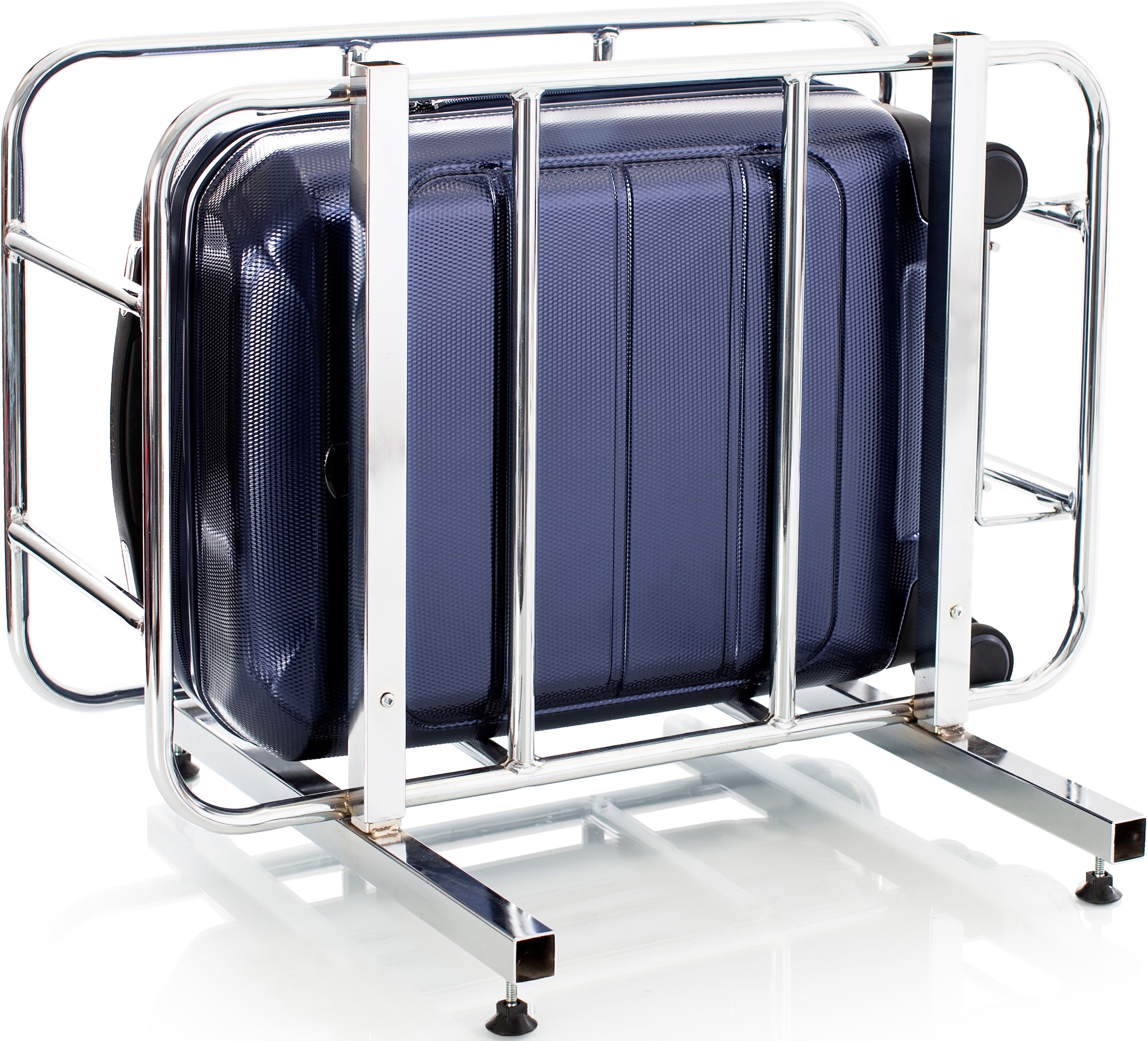 Heys Hartschalen-Trolley »Eco Case, 53 cm, Navy Blau«, 4 Rollen, Handgepäck-Koffer Reisegepäck zum Teil aus recyceltem Material