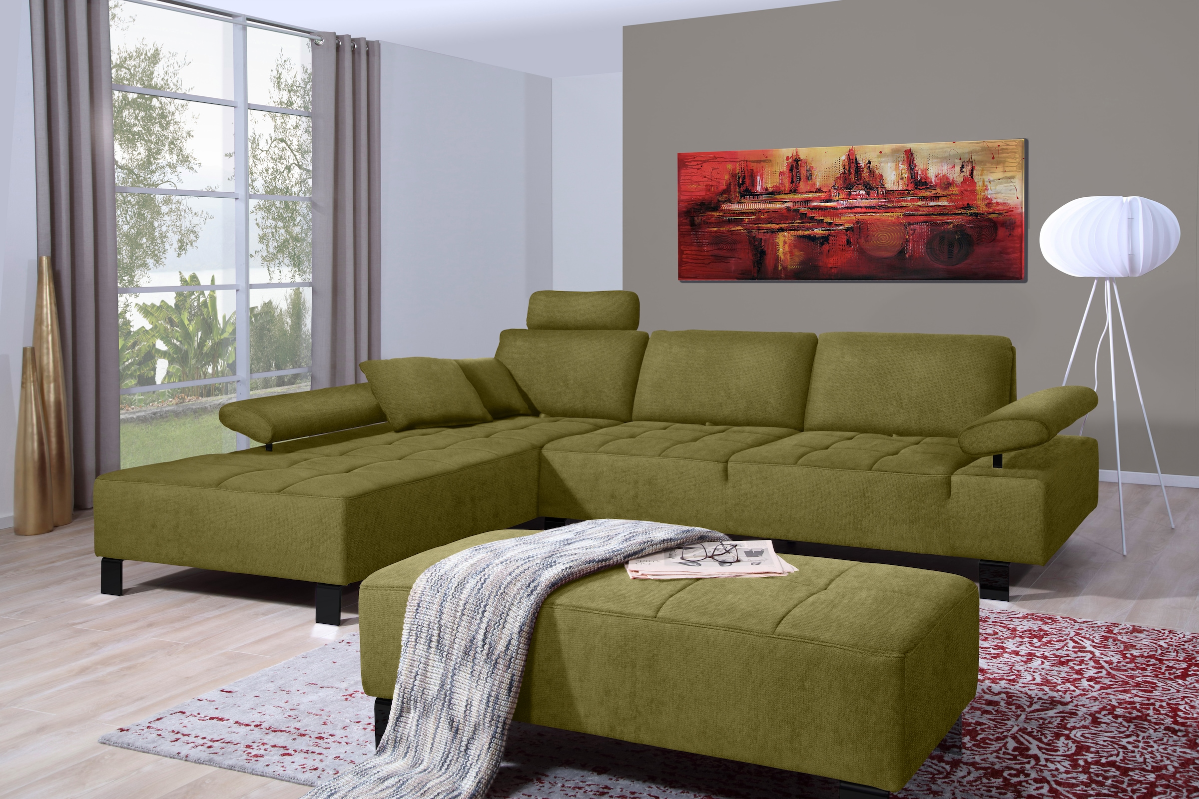 alina Ecksofa »Royce«, inklusive Sitztiefenverstellung, 270 cm breit