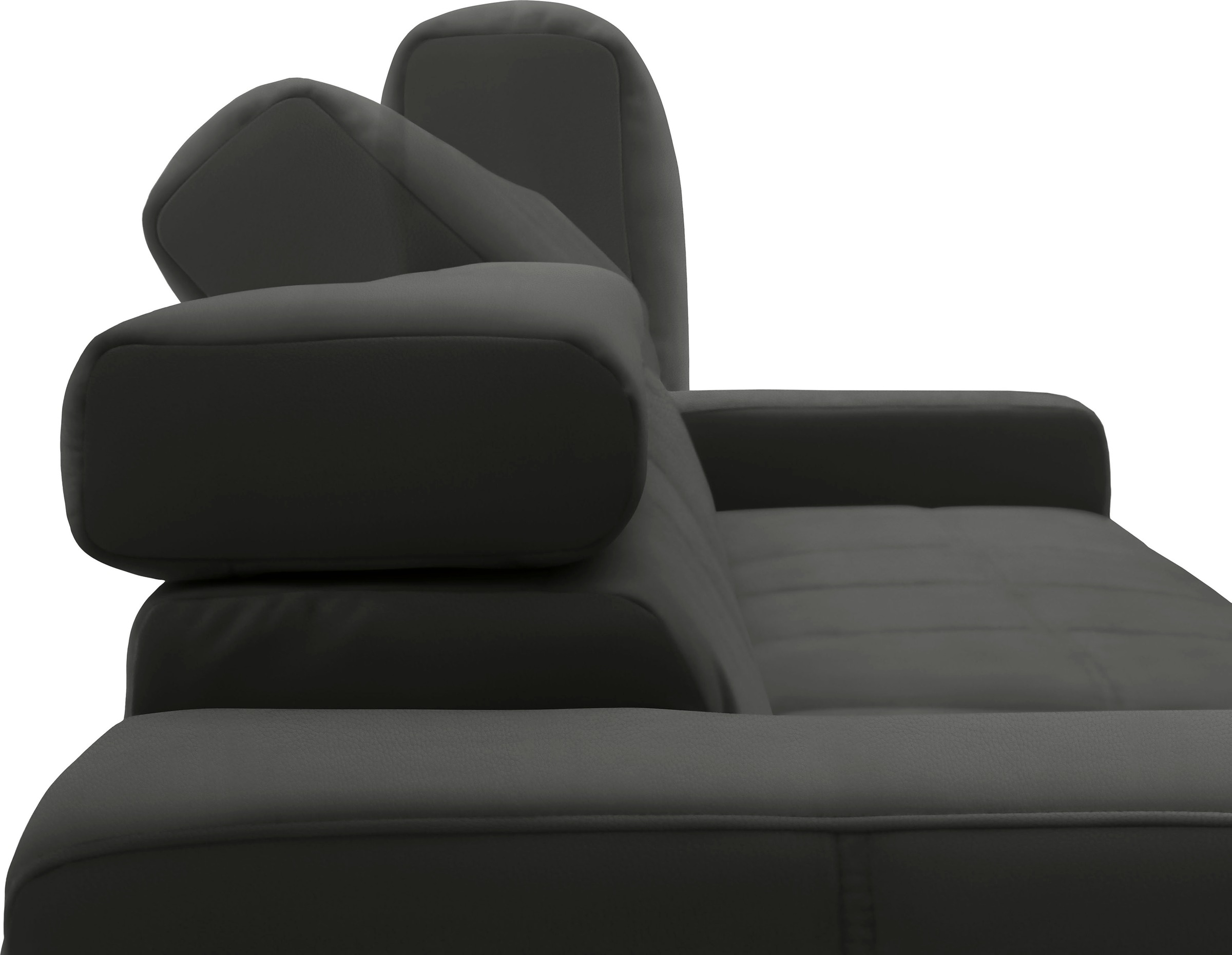 Thumbnail - DOMO collection Ecksofa "Brandon B/T/H: 289/177/80 cm, whlw. mit Sitztiefenverstellung, L-Form", mit Kopfteilverstellung...