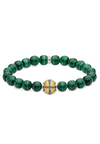 THOMAS SABO Armband »Kreuz grün, A1930-555-6-L18, L19,5«, mit imit. Malachit und Zirkonia kaufen