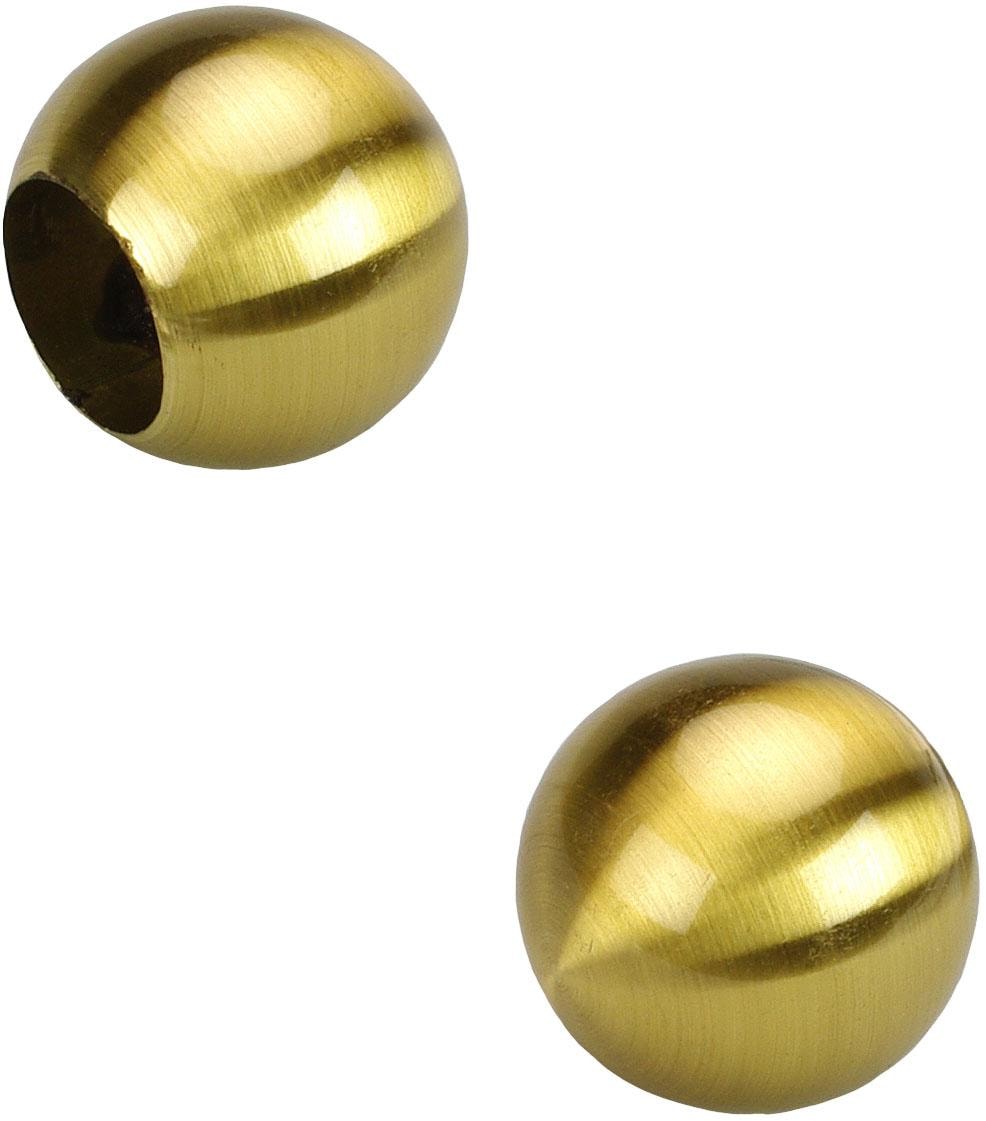 Liedeco Gardinenstangen-Endstück "Ball", (Set, 2 St.), für Gardinenstangen Ø 16 mm