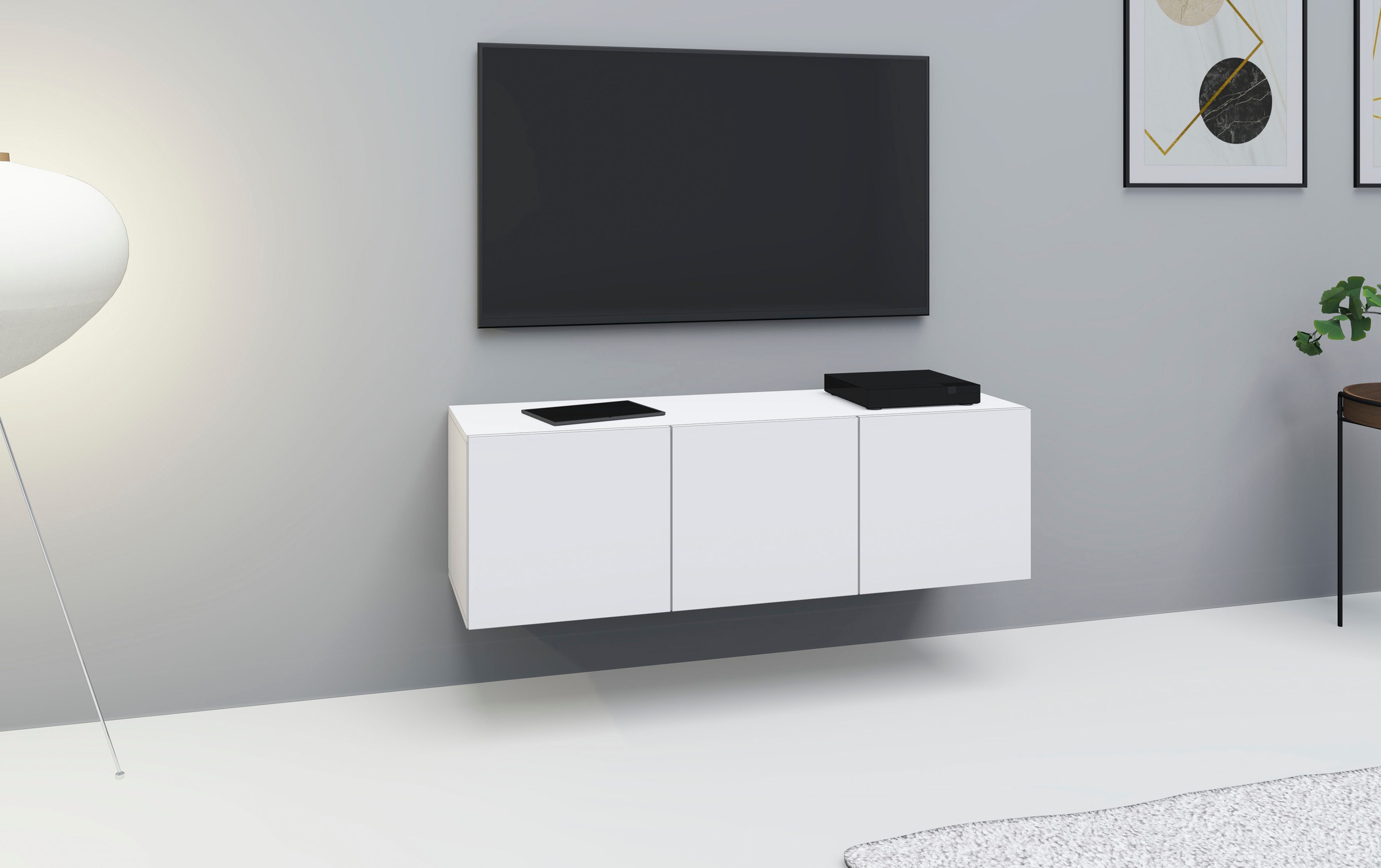 borchardt Möbel Lowboard "Vaasa, Konsole, Hängeschrank mit 3 Türen" Breite günstig online kaufen