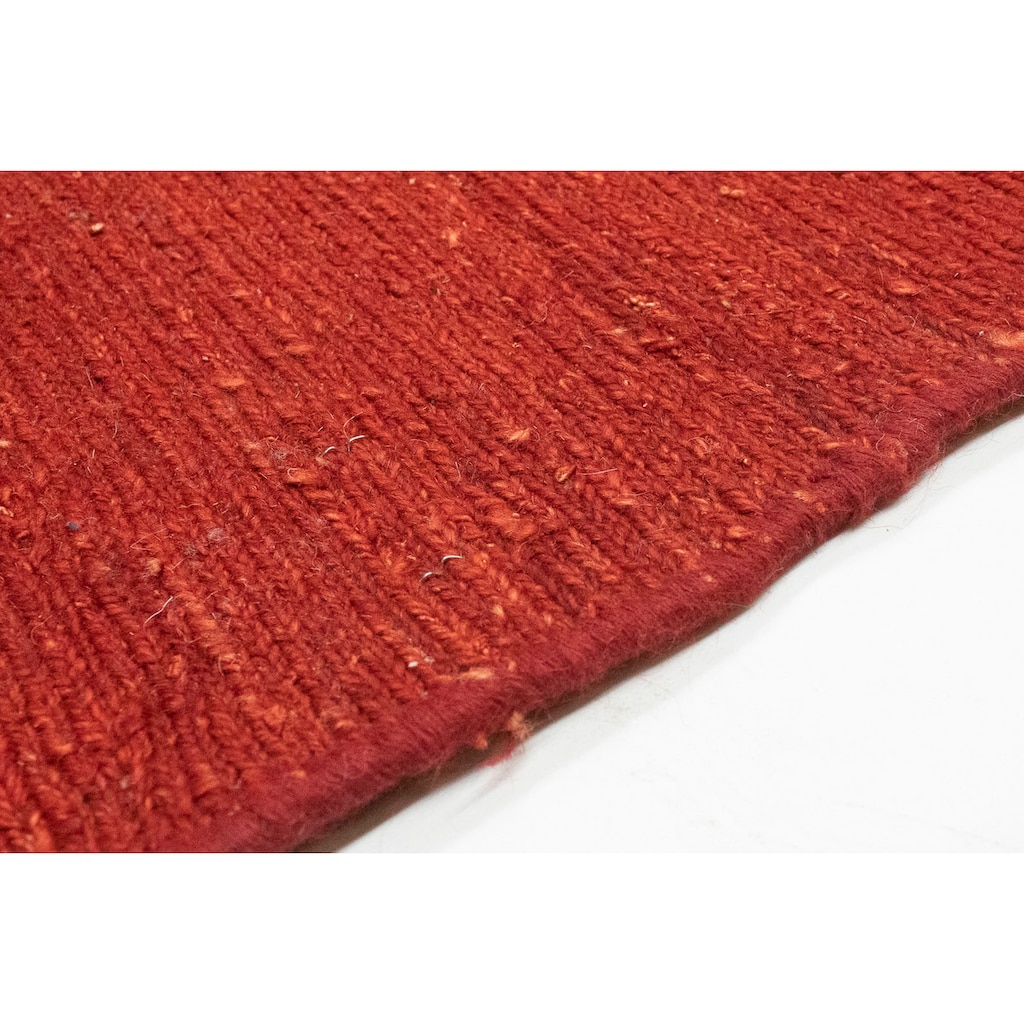 morgenland Wollteppich »Gabbeh Teppich handgeknüpft rot«, rechteckig, handgeknüpft