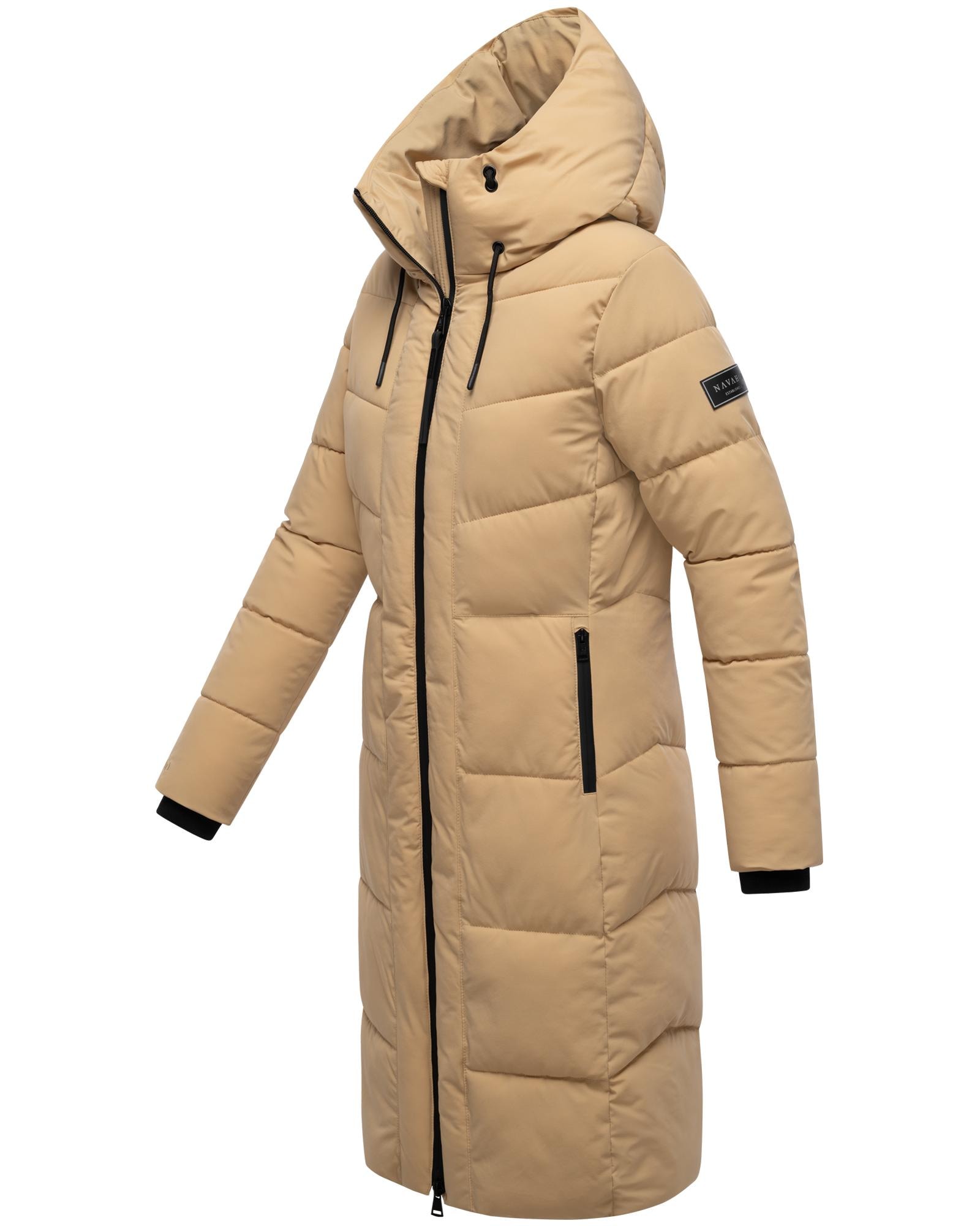 Navahoo Steppmantel »Schokokuss XIV«, Warmer Damen gesteppter Wintermantel mit Kapuze