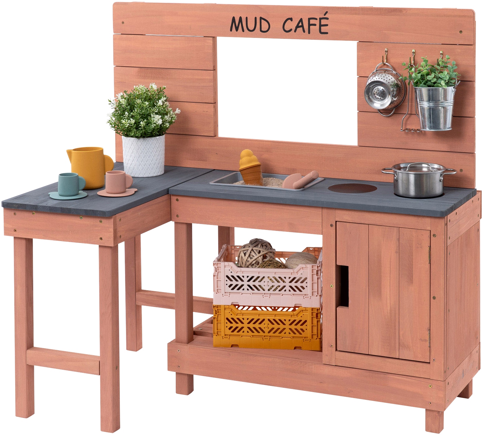 MUDDY BUDDY® Outdoor-Spielküche »Matschküche Coffee Corner« Dieses Produkt besteht aus FSC®-zertifiziertem Material.