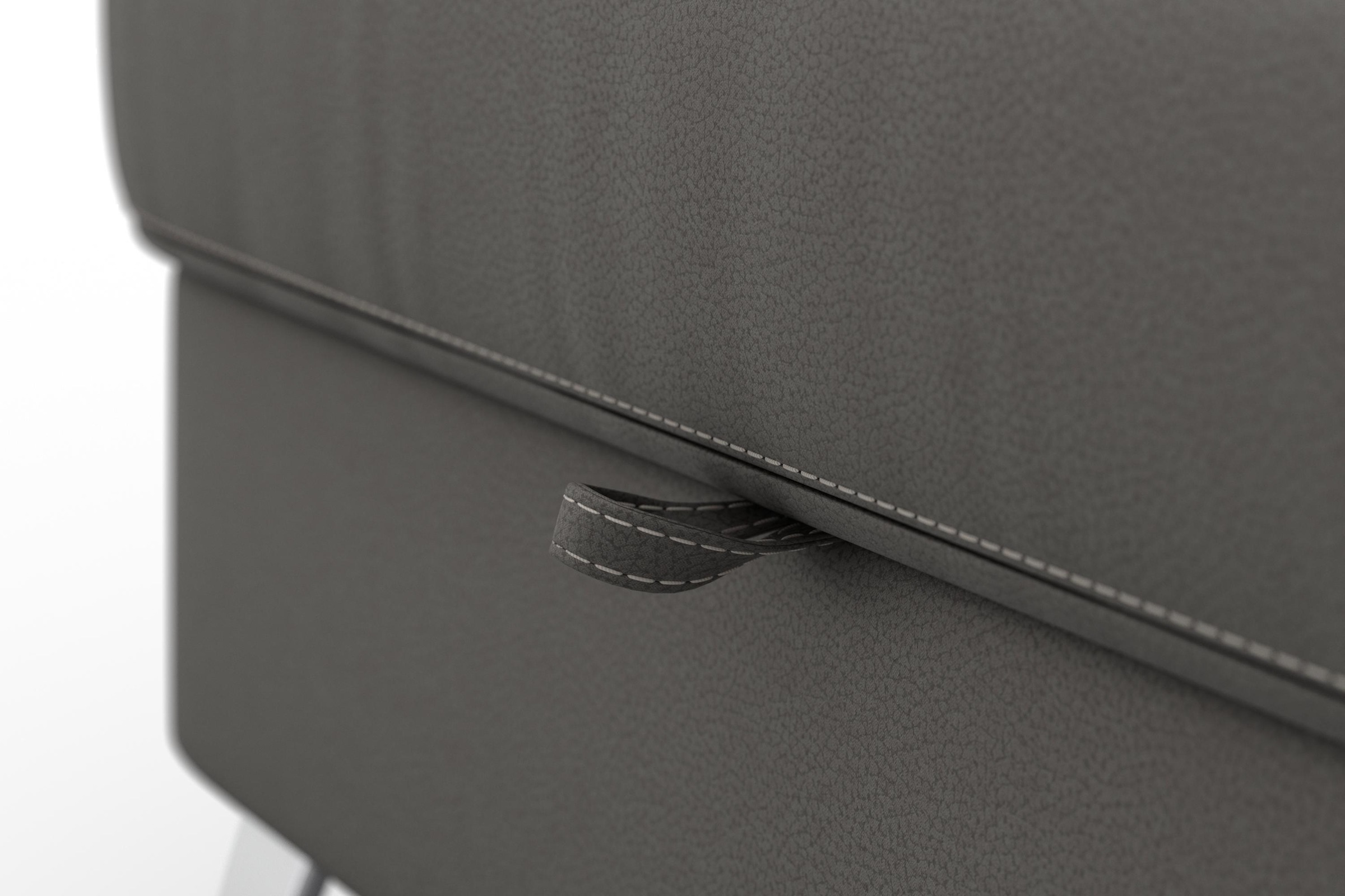 sit&more Ecksofa »Vincenzo L-Form«, inklusive Kopfteilverstellung, wahlweise mit Bettfunktion, Bettkasten
