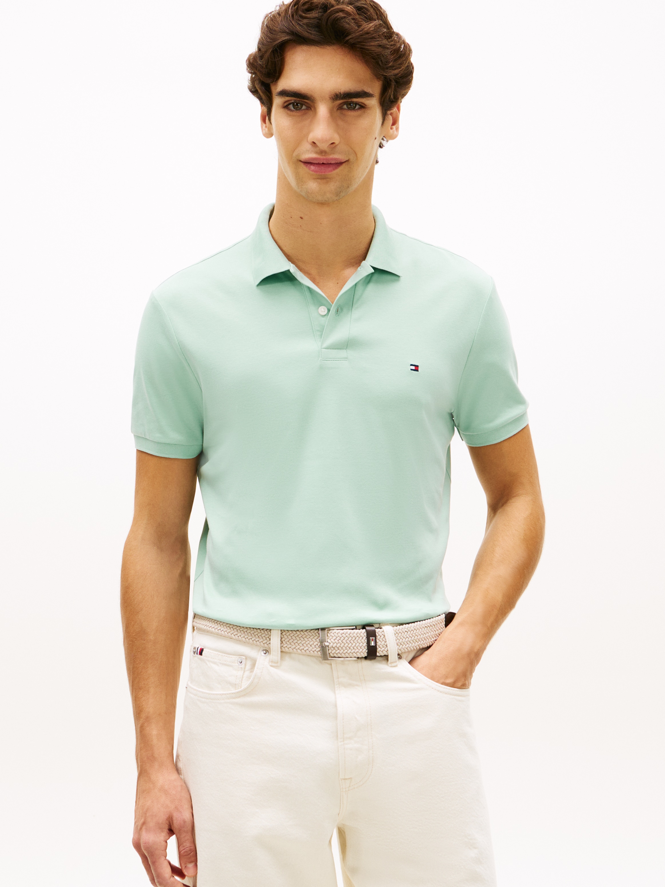 Tommy Hilfiger "LIQUID COTTON REG SEASONAL POLO" mit Logostickerei günstig online kaufen
