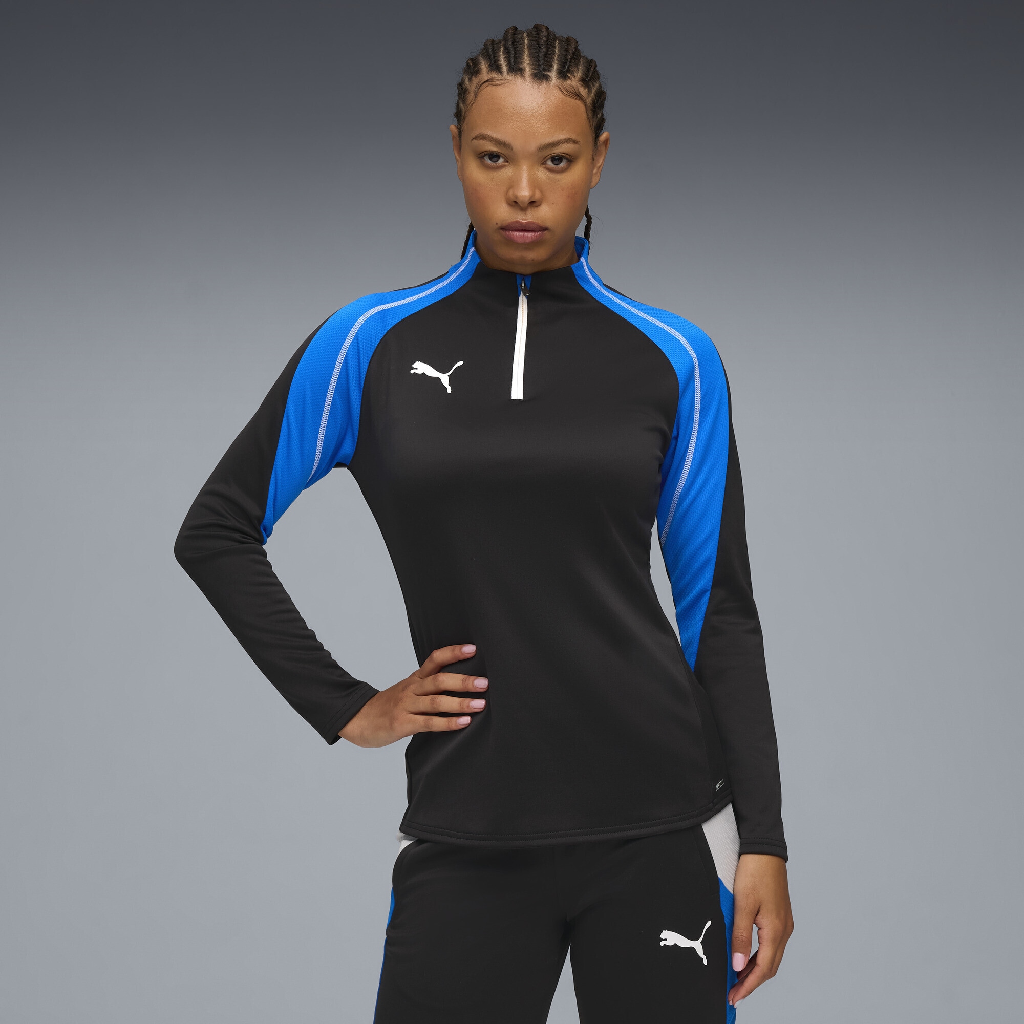 PUMA Trainingsjacke »IndividualBLAZE Fußballtop mit viertellangem Reißverschluss«