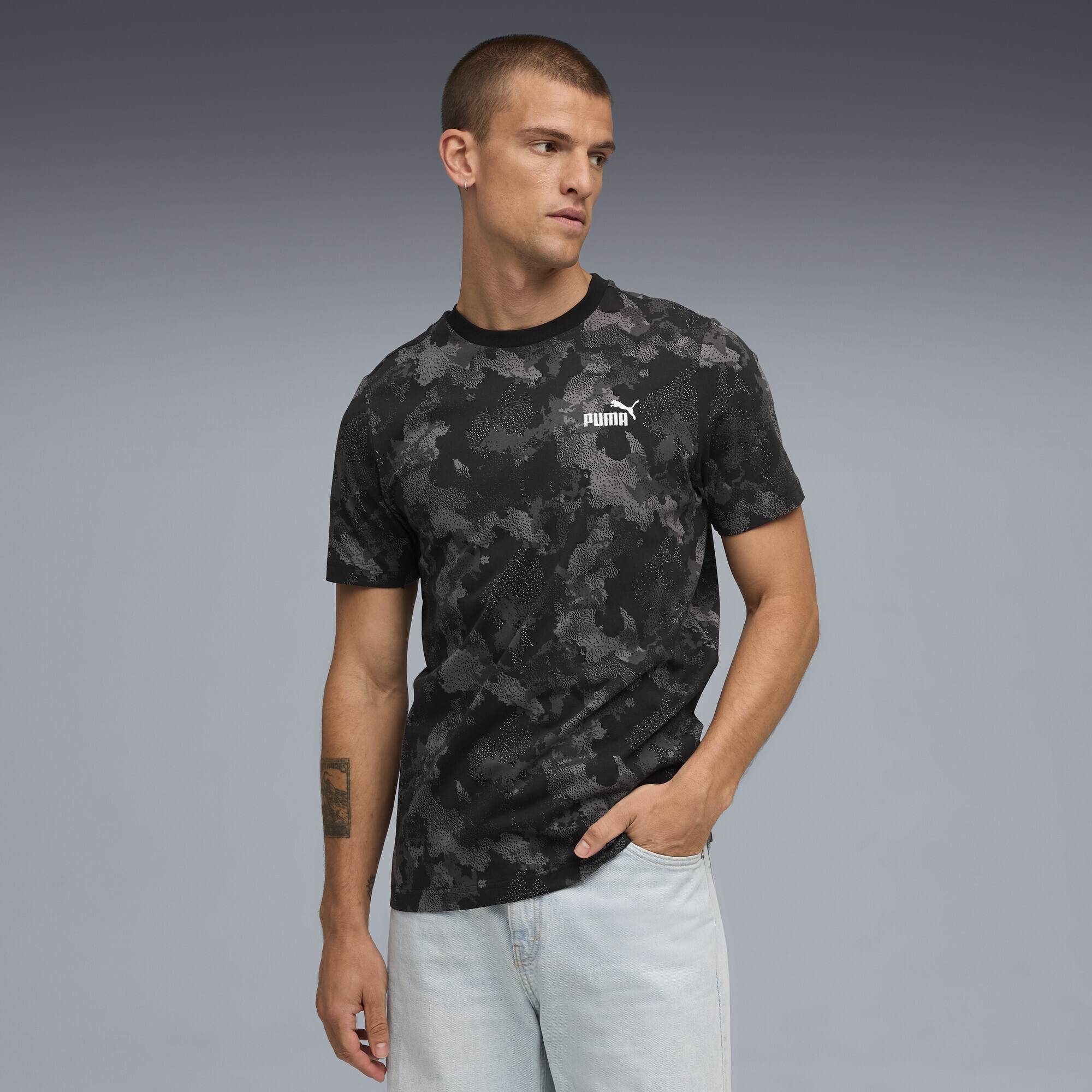 PUMA T-Shirt »Essentials Camo T-Shirt Herren«