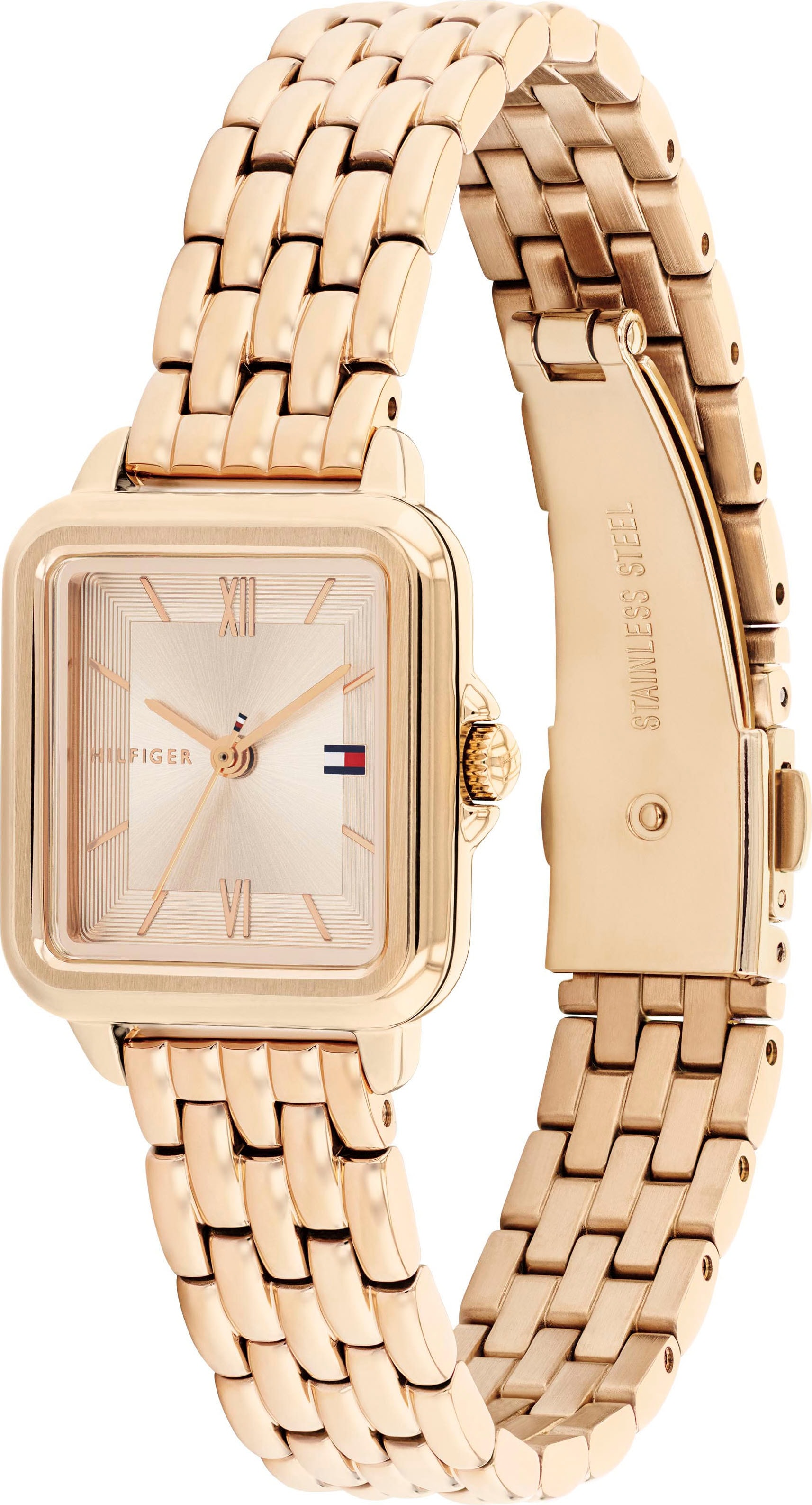 Tommy Hilfiger Quarzuhr »MIA«, Armbanduhr, Damenuhr, Edelstahlarmband, analog