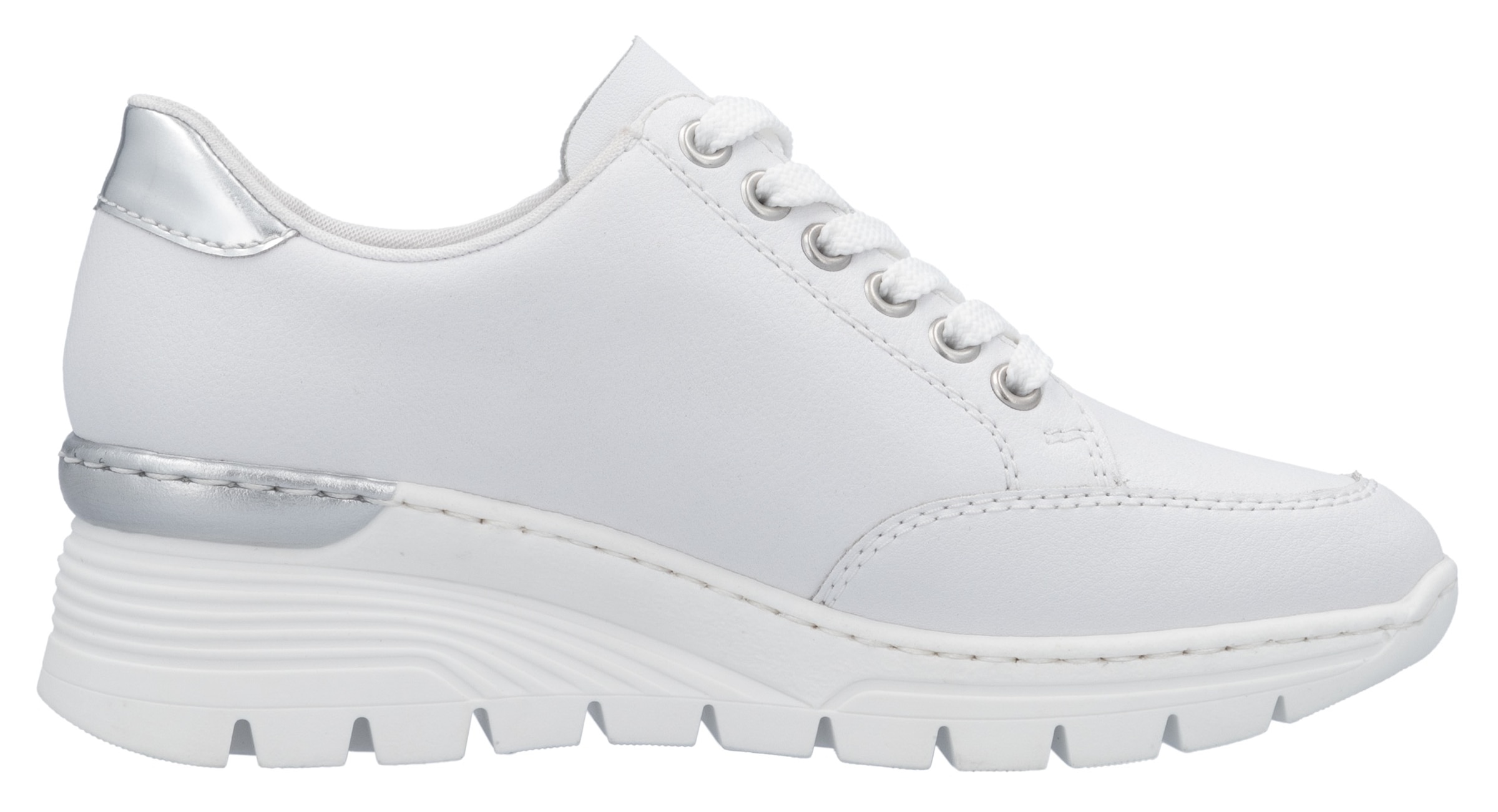 Rieker Keilsneaker, Halbschuh, Freizeitschuh, Schnürschuh, Sneaker mit Reißverschluss