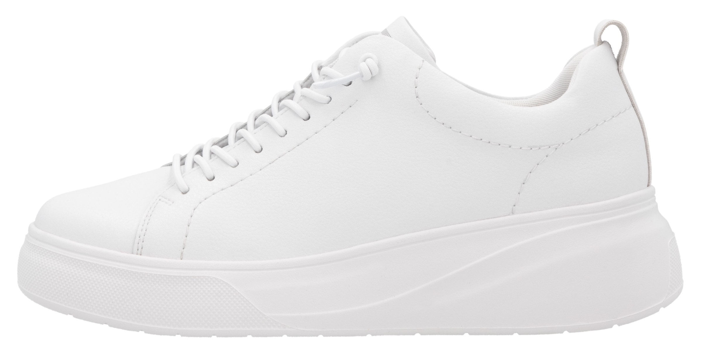 RIEKER Sport Plateausneaker, Freizeitschuh, Halbschuh, Schnürschuh mit Schaftrandpolsterung