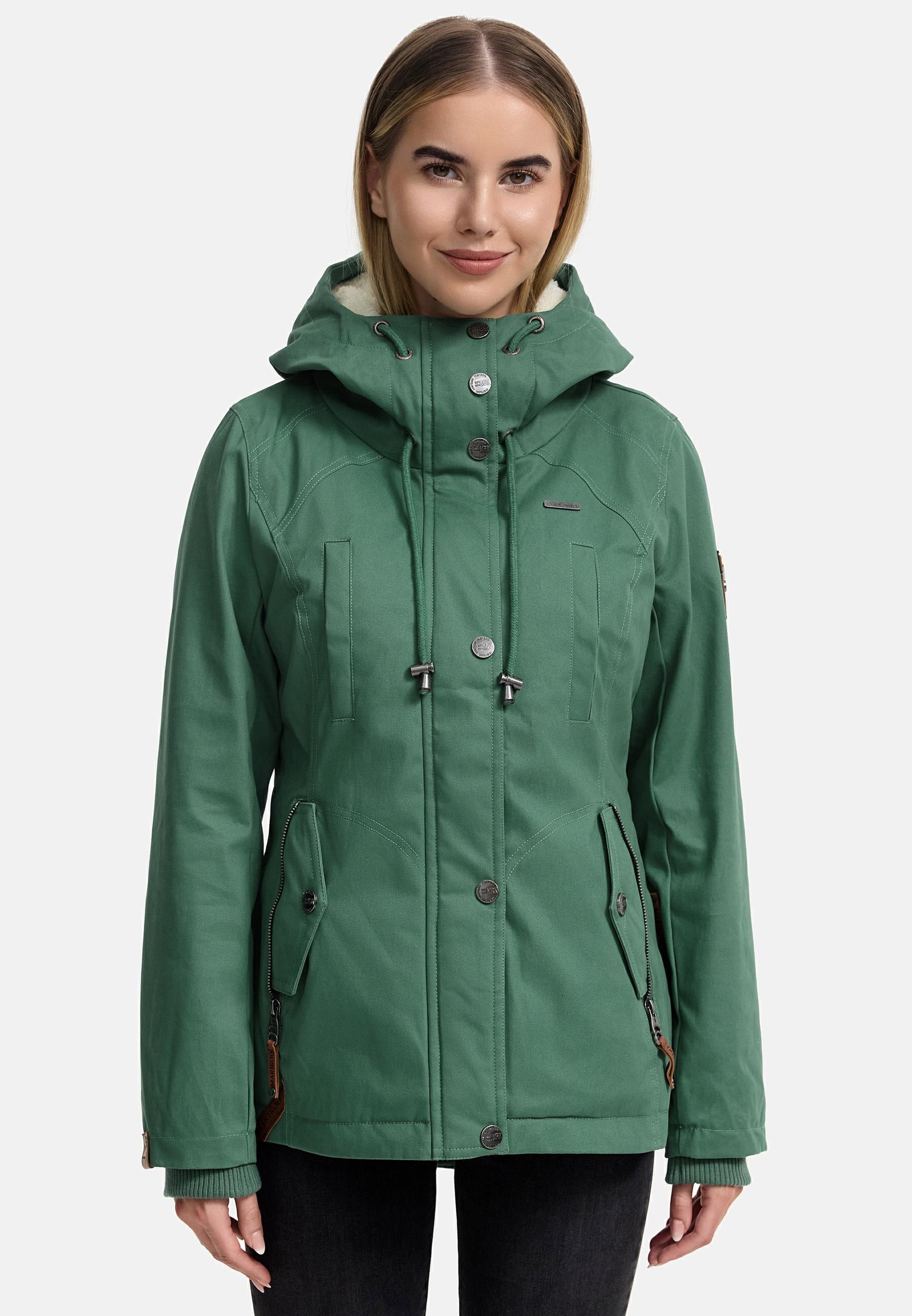 Marikoo Winterjacke »Bikoo«, mit Kapuze, sportliche Damen Outdoor Baumwolljacke mit Kapuze