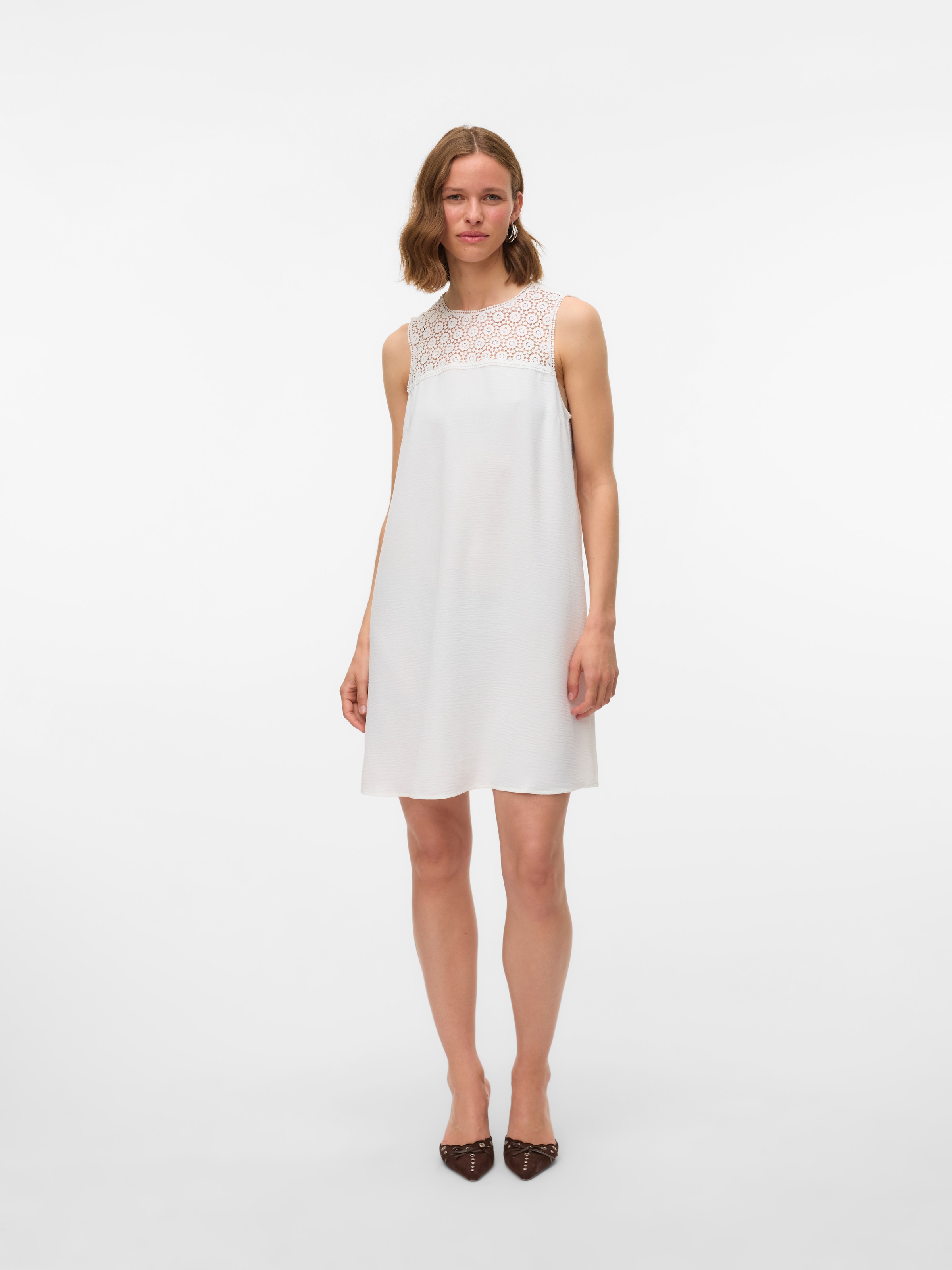 Vero Moda Minikleid »VMALVA CROCHET SHORT DRESS WVN GA«