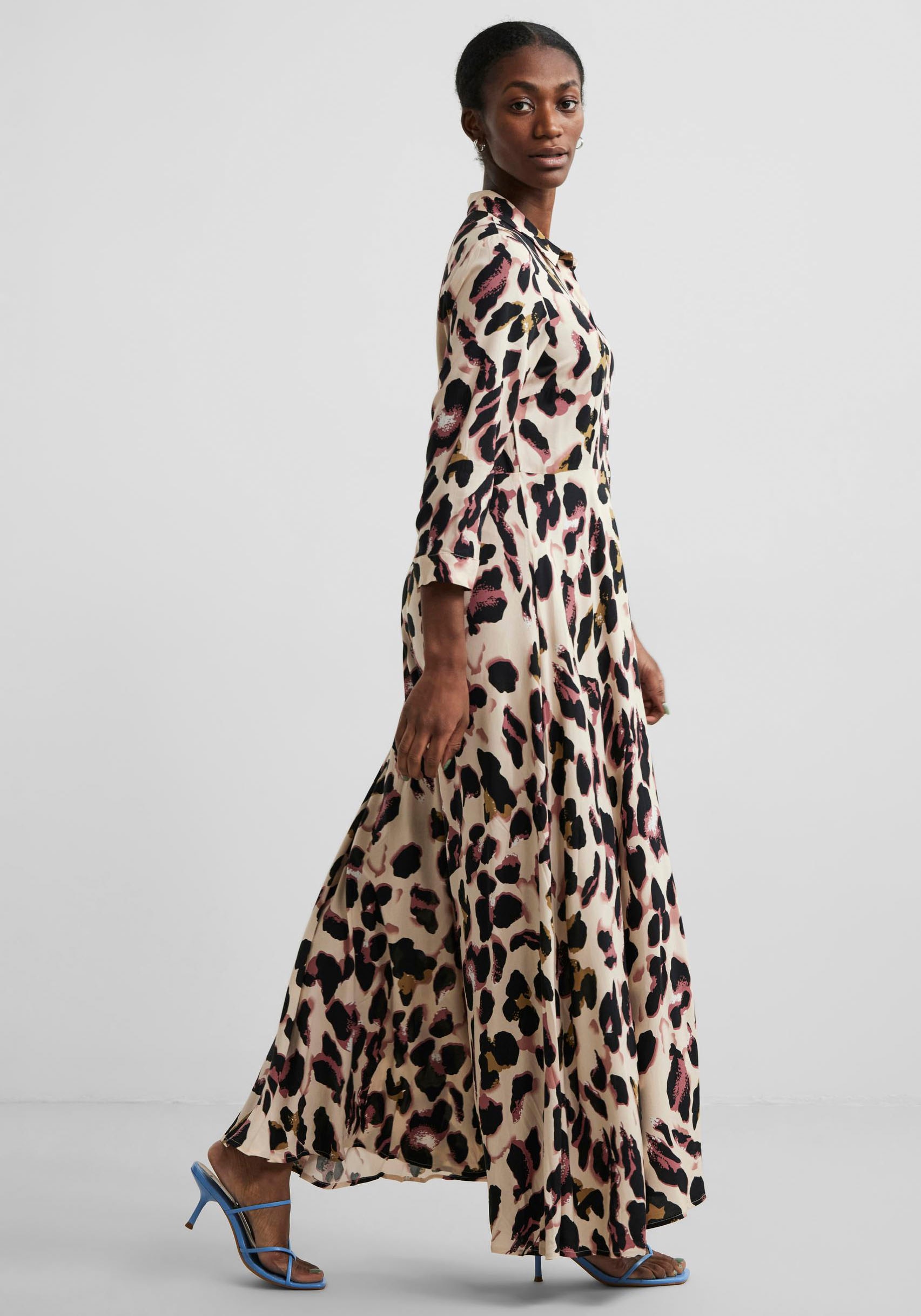 für BAUR Y.A.S DRESS«, | LONG SHIRT Ärmel »YASSAVANNA mit 3/4 Hemdblusenkleid kaufen