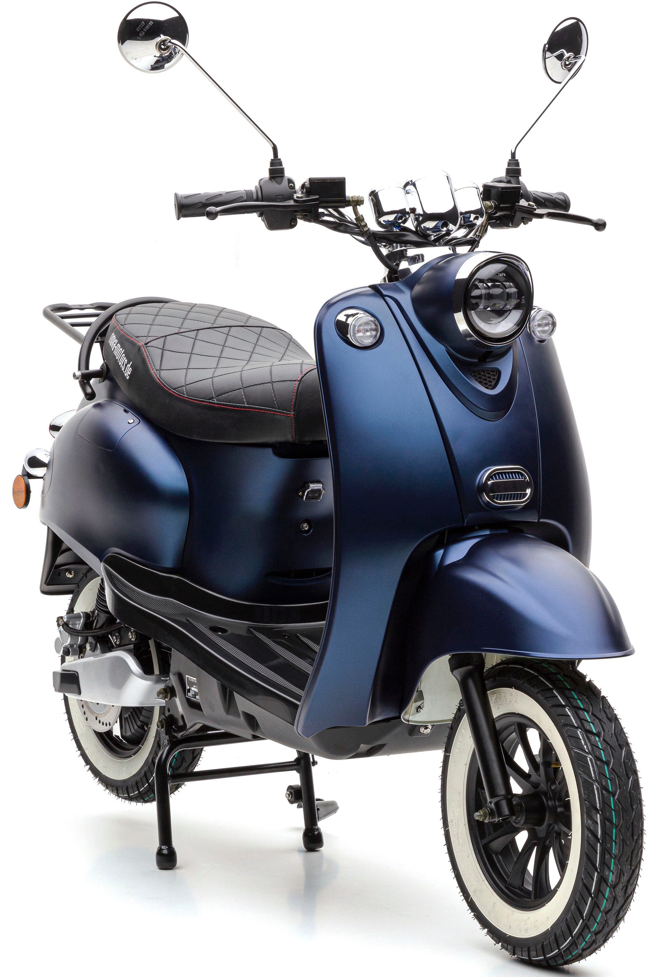 Nova Motors E-Motorroller »eRetro Star Li Premium«, Mit Weißwandreifen, digitalem Tacho und gesteppter Sitzbank