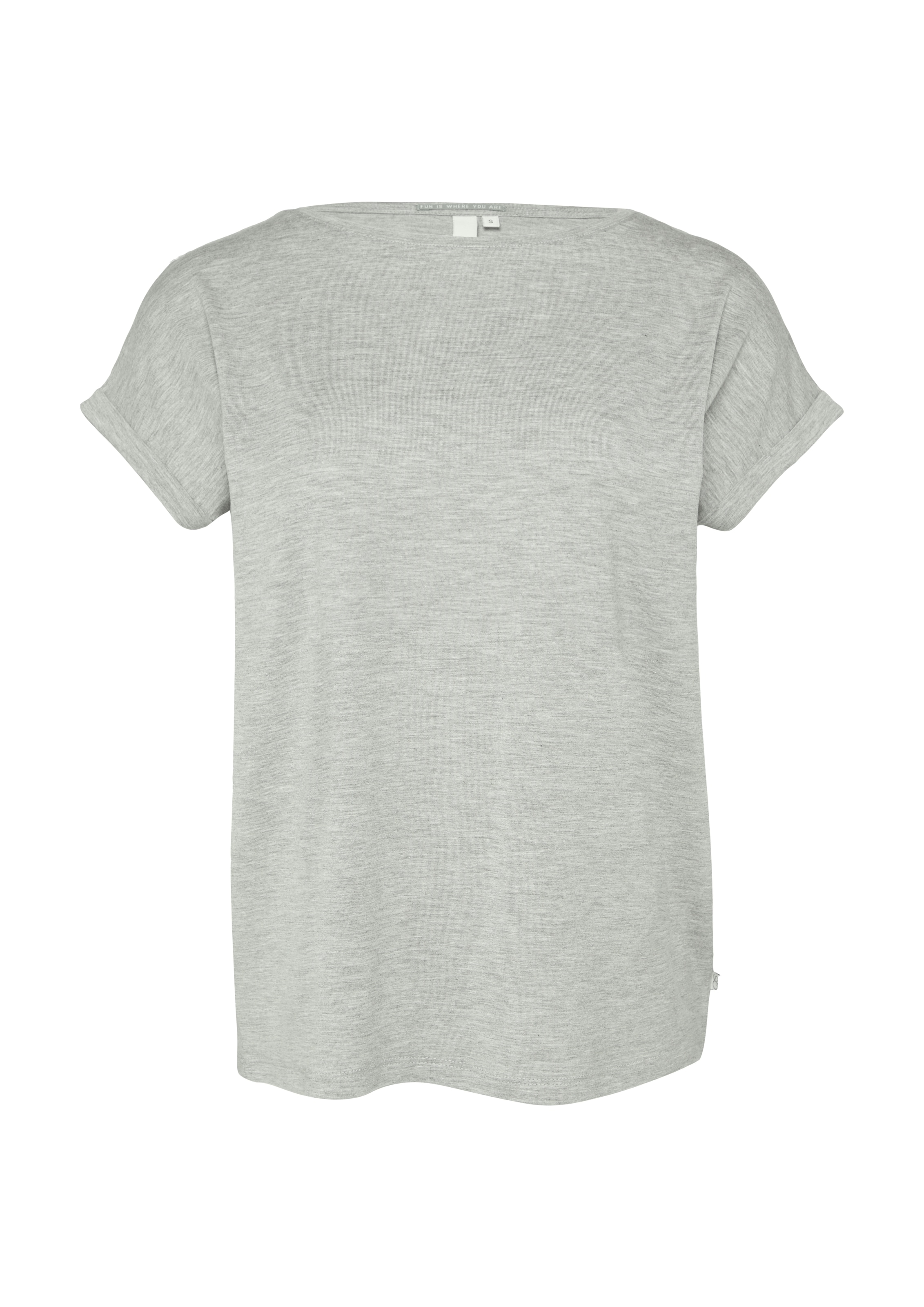 QS Kurzarmshirt, mit Ärmelaufschlag