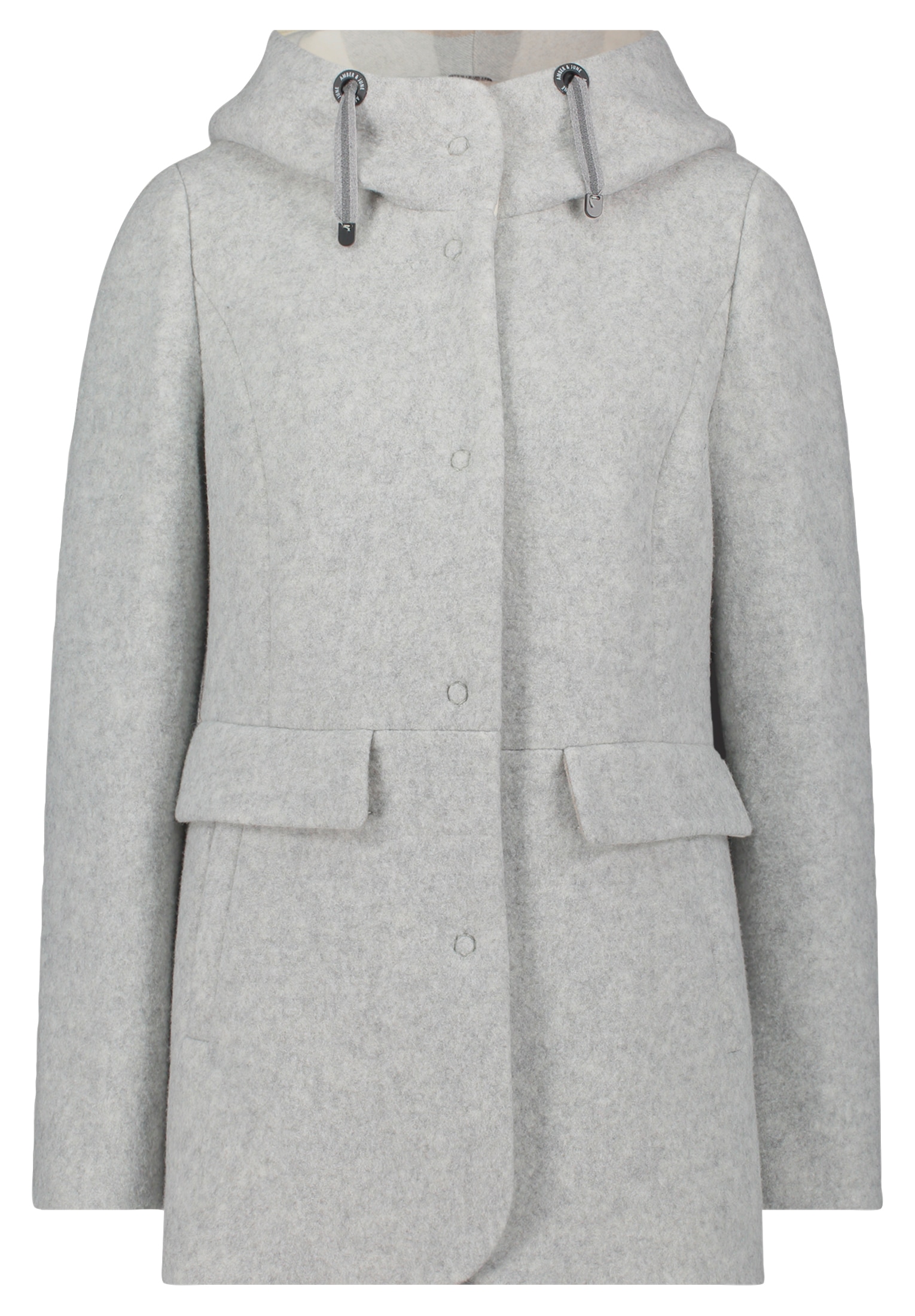 Amber & June Winterjacke »Amber & June Damen Winterjacke mit Kapuze«, mit Kapuze